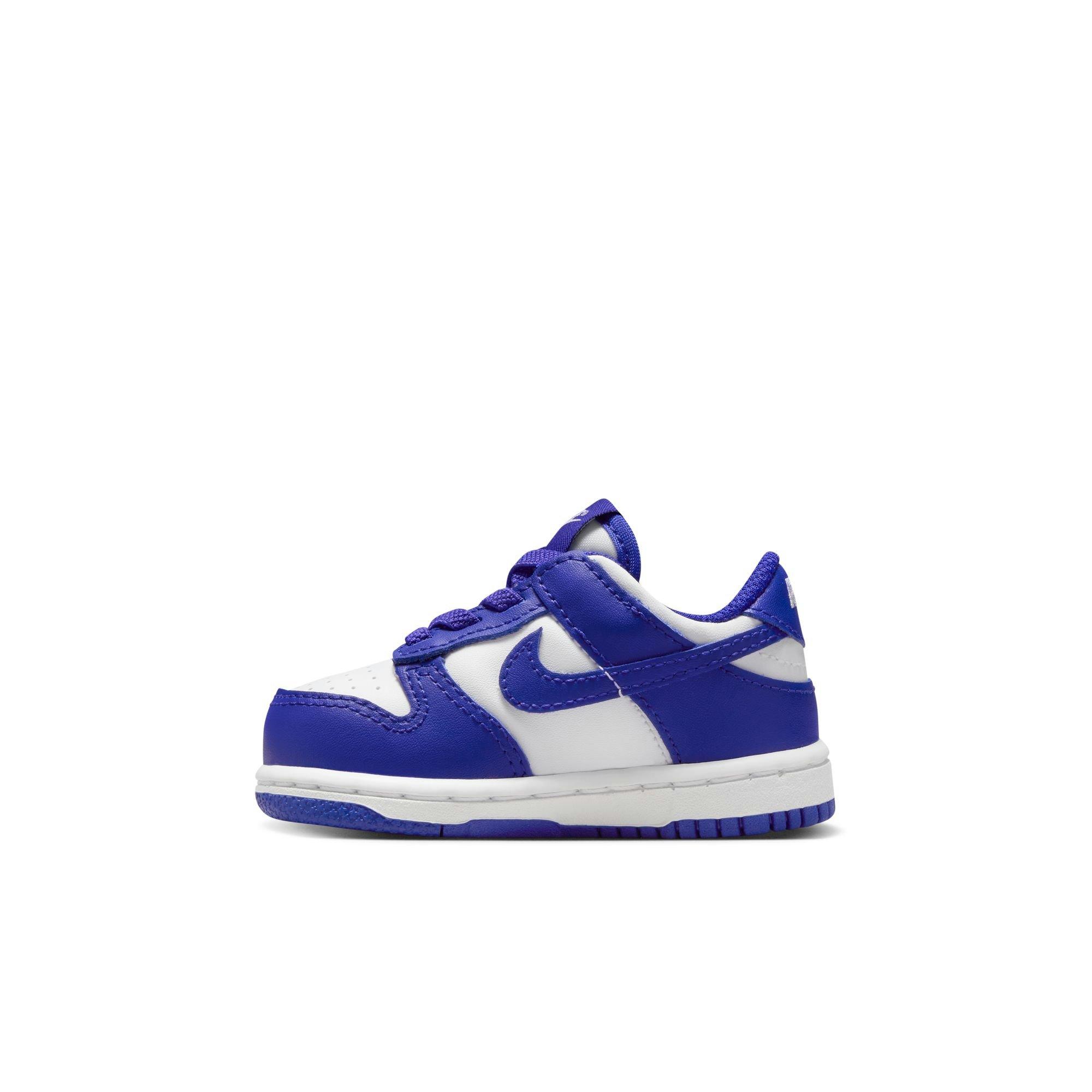 Nike Dunk Low Toddler Boys' "White/Concord/University Red" Shoe