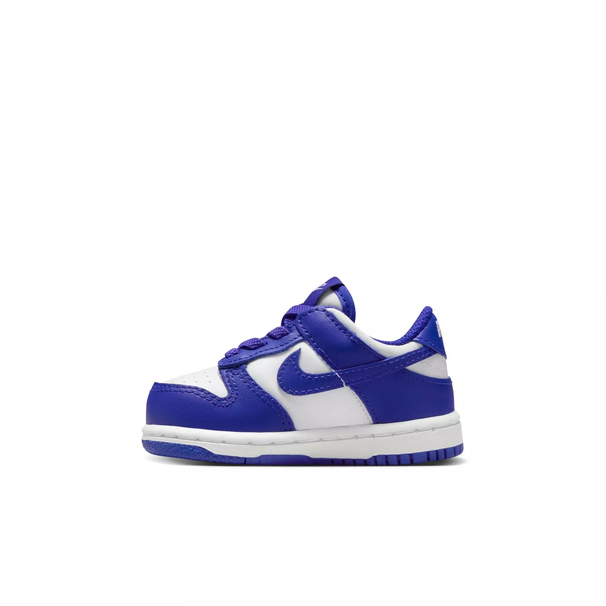 Nike Dunk Low "White/Concord/University Red" Toddler Boys' Shoe - WHITE/PURPLE