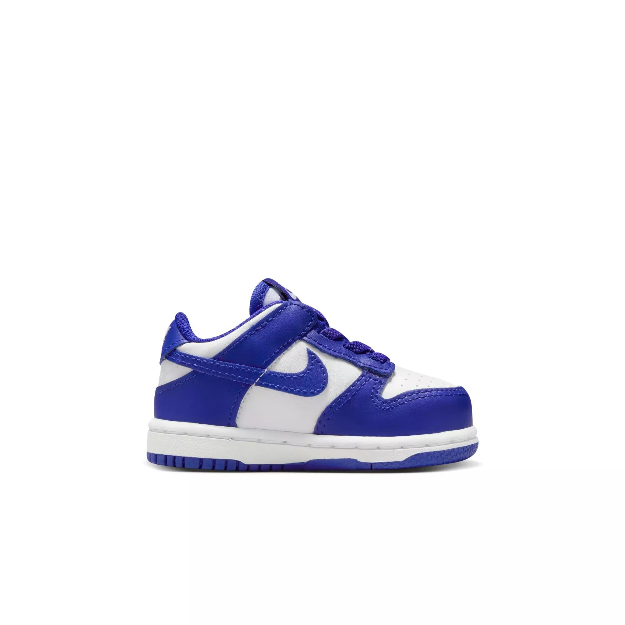 Nike Dunk Low "White/Concord/University Red" Toddler Boys' Shoe - WHITE/PURPLE