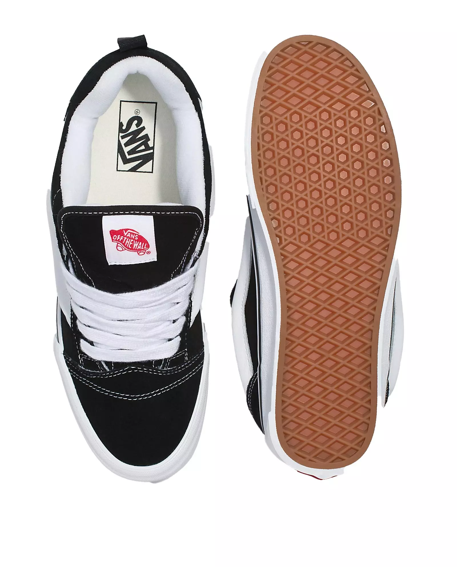Vans Knu Skool "Black/White" Preschool Kids' Shoe - BLACK/WHITE