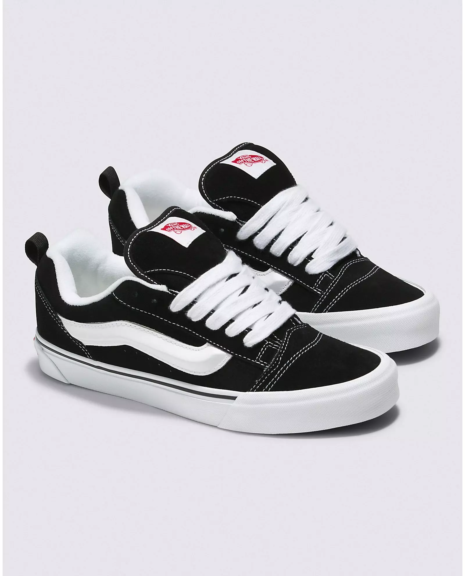 Vans Knu Skool "Black/White" Toddler Kids' Shoe - BLACK/WHITE