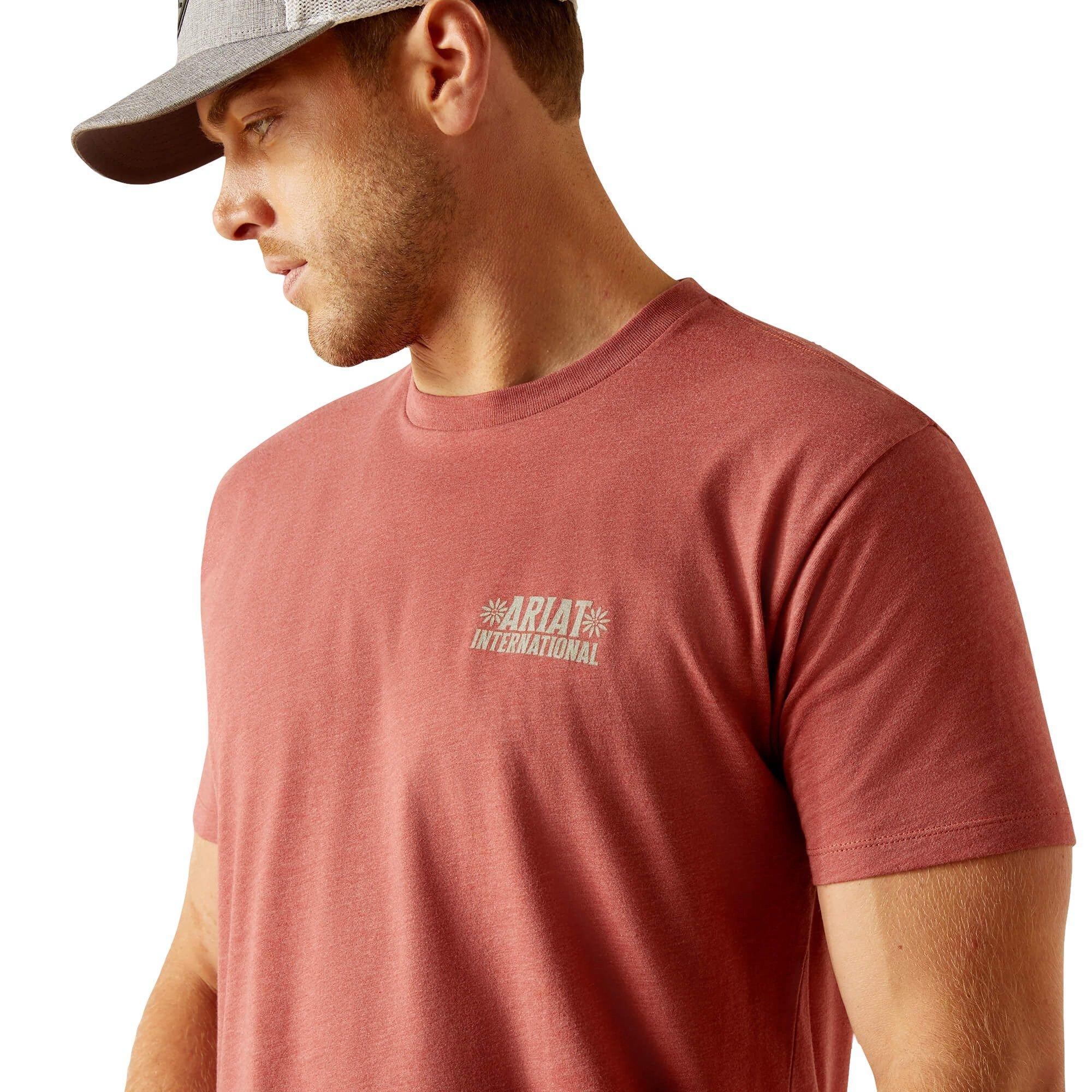 Ariat Men's Papel Picado Tee - Red Clay - RED Thumbnail View 4