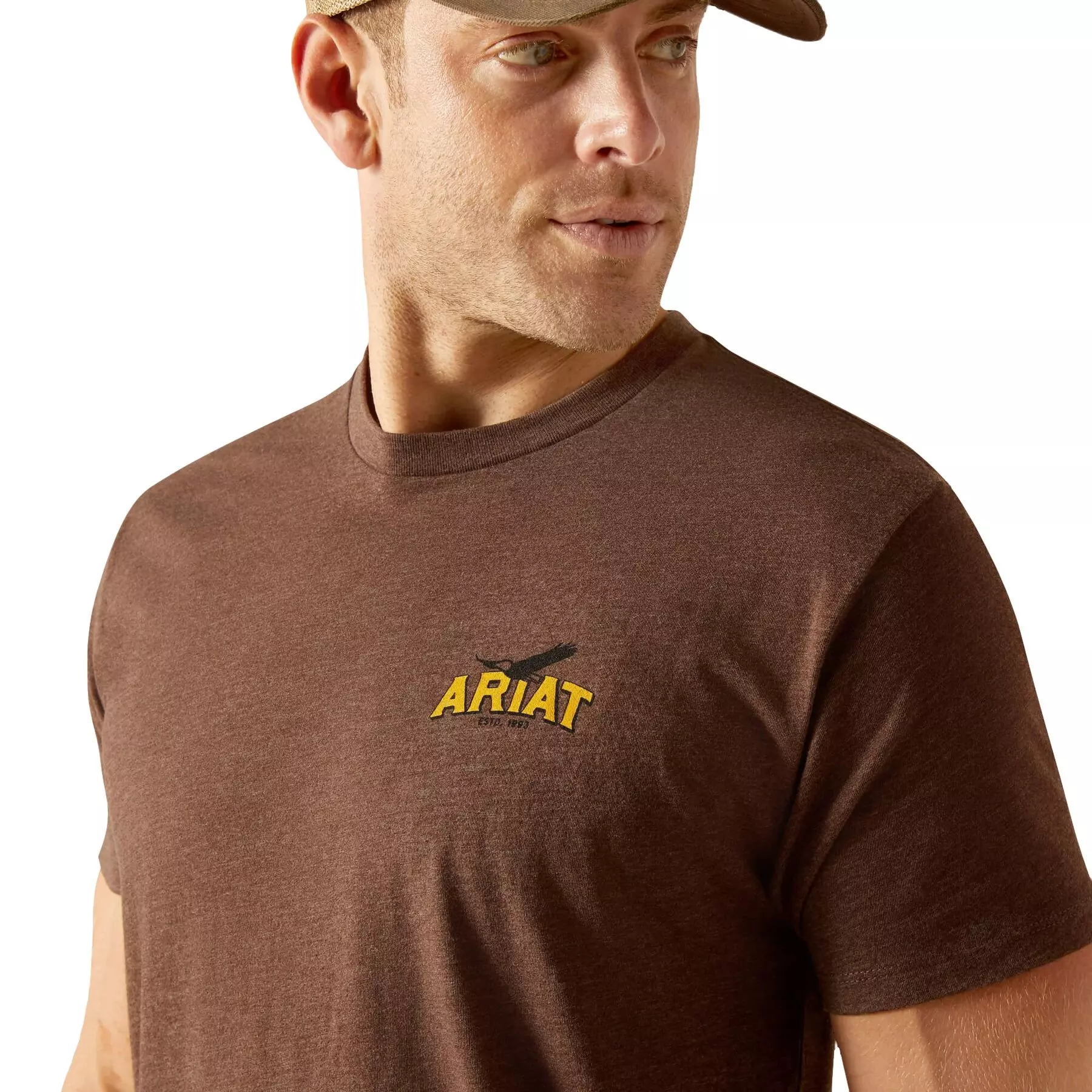 Ariat Men's Bison Sketch Tee - Brown - BROWN
