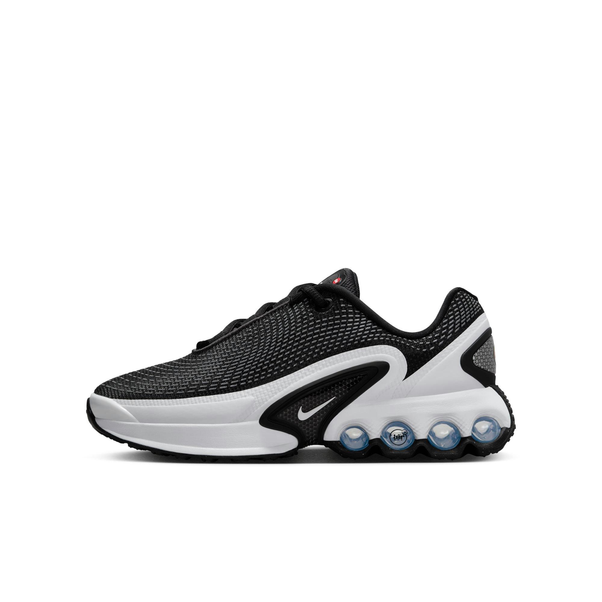 Nike Air Max Dn "Black/White' Grade School Kids' Shoe - BLACK/WHITE/COOL GREY Thumbnail View 6