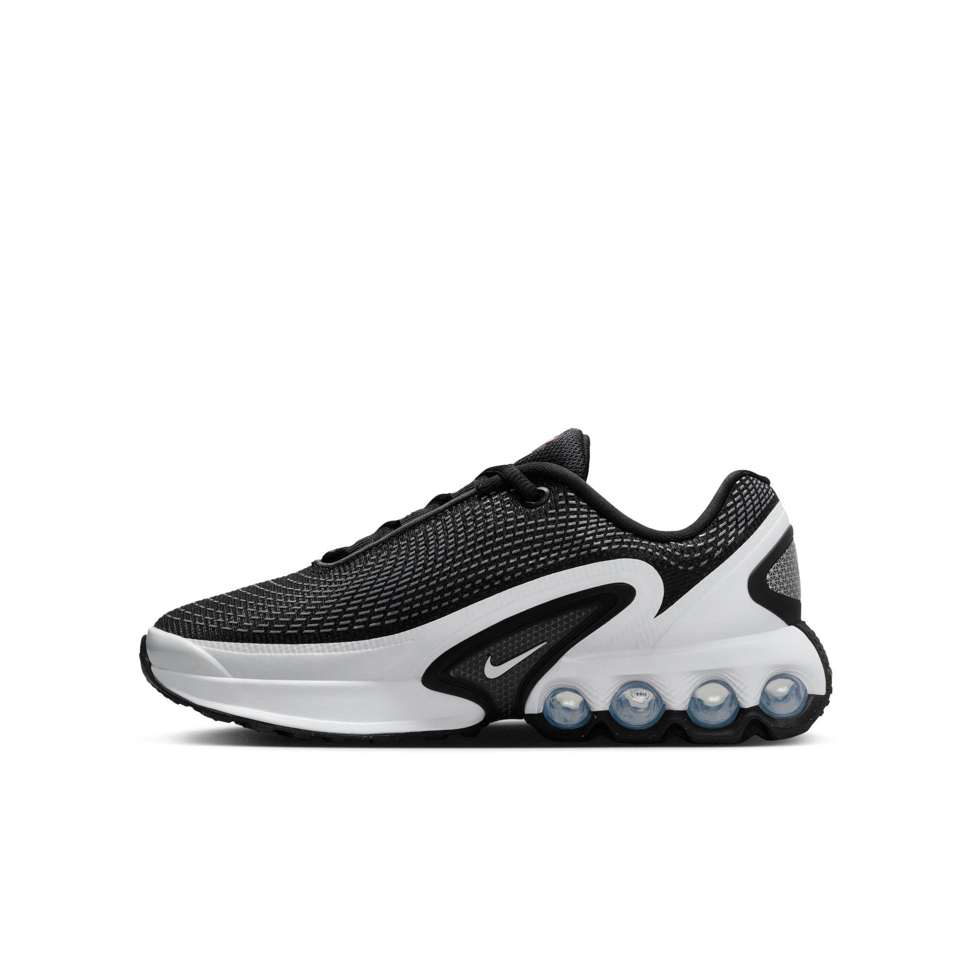 Nike Air Max Dn "Black/White' Grade School Kids' Shoe - BLACK/WHITE/COOL GREY Thumbnail View 7
