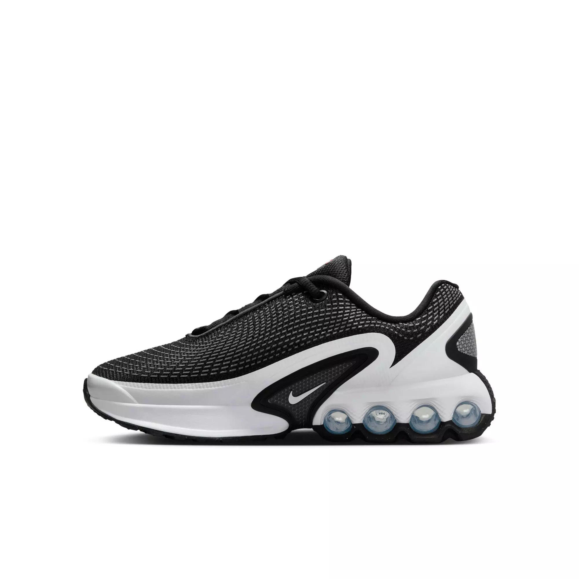 Nike Air Max Dn "Black/White' Grade School Kids' Shoe - BLACK/WHITE/COOL GREY