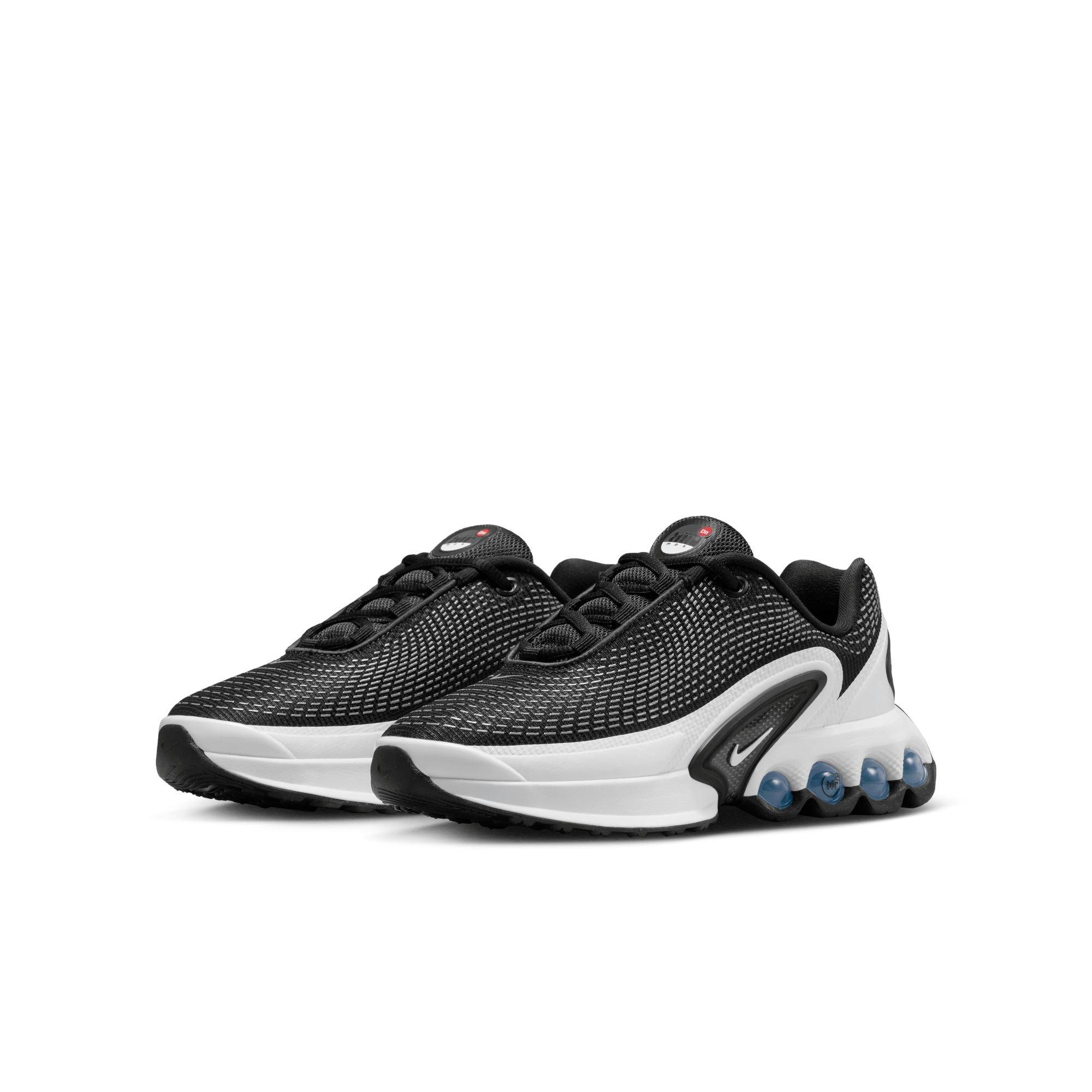 Nike Air Max Dn "Black/White' Grade School Kids' Shoe - BLACK/WHITE/COOL GREY Thumbnail View 3