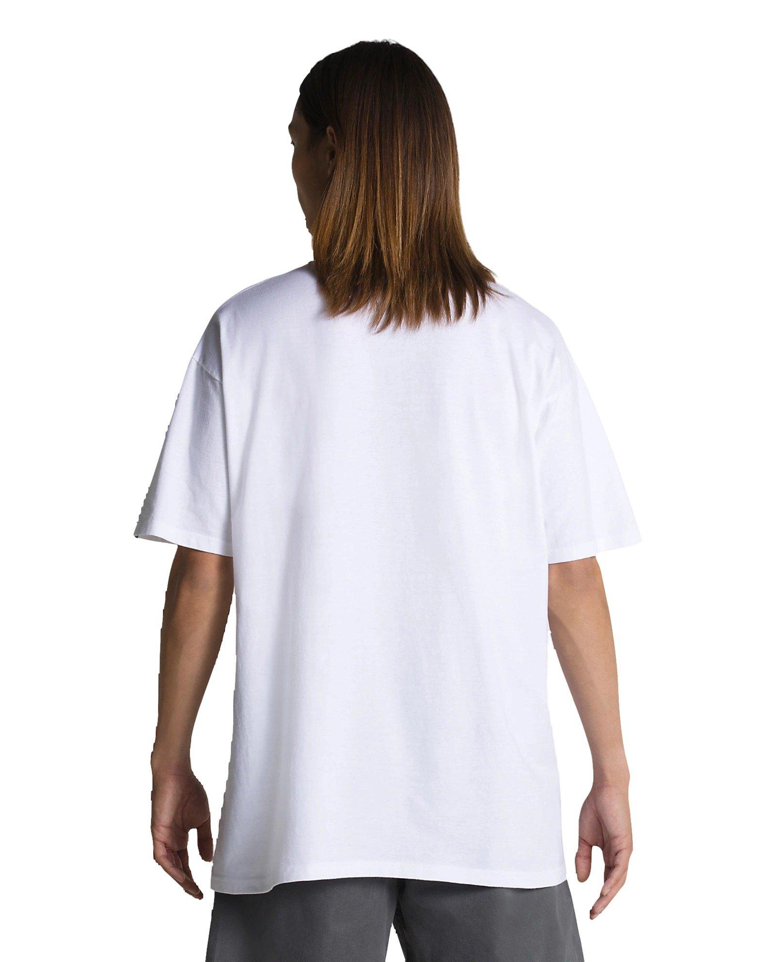 Vans Men's Left Chest Logo Tee - WHITE/BLACK Thumbnail View 2