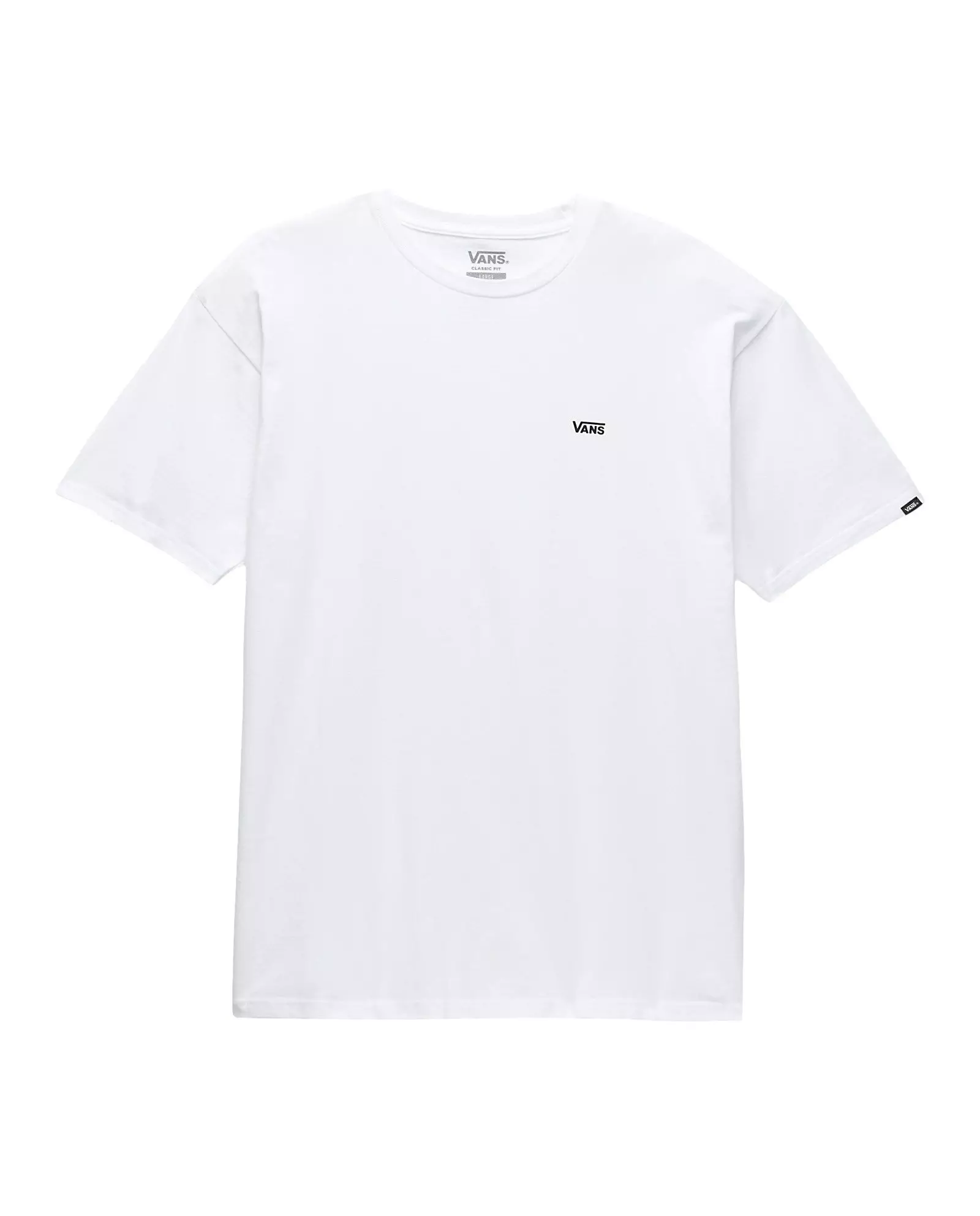 Vans Men's Left Chest Logo Tee - WHITE/BLACK