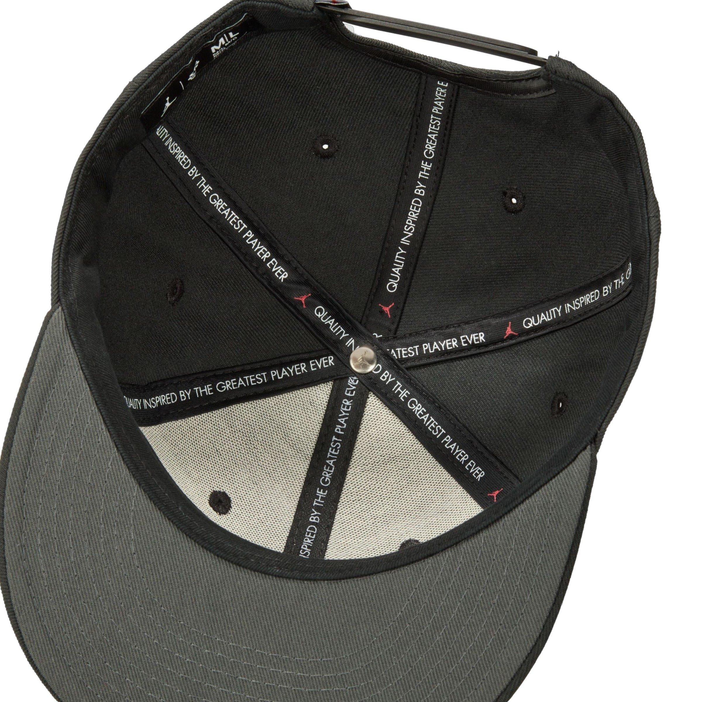 Jordan Jumpman Pro Snapback Cap-Black/White - BLACK Thumbnail View 5