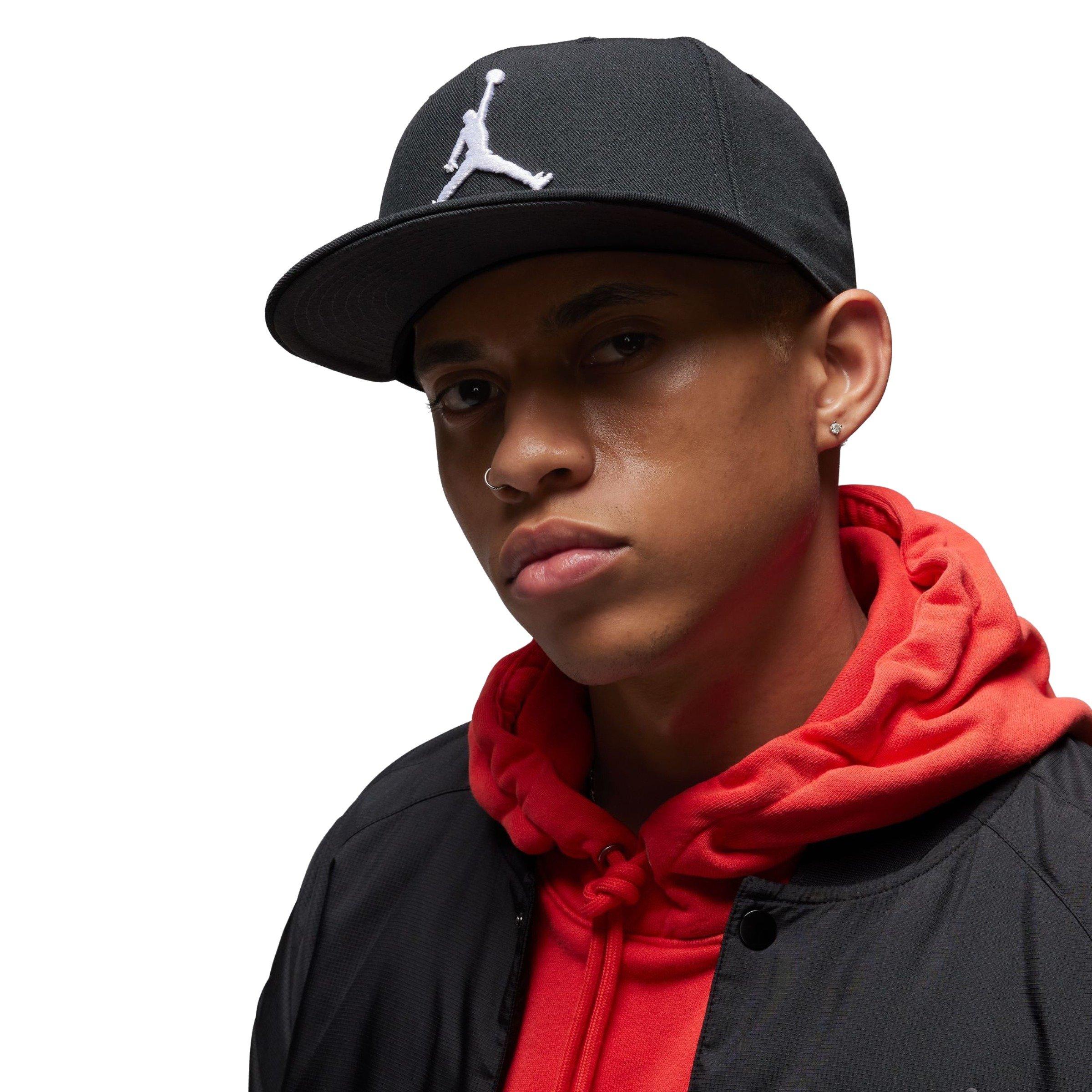 Jordan Jumpman Pro Snapback Cap-Black/White - BLACK Thumbnail View 6