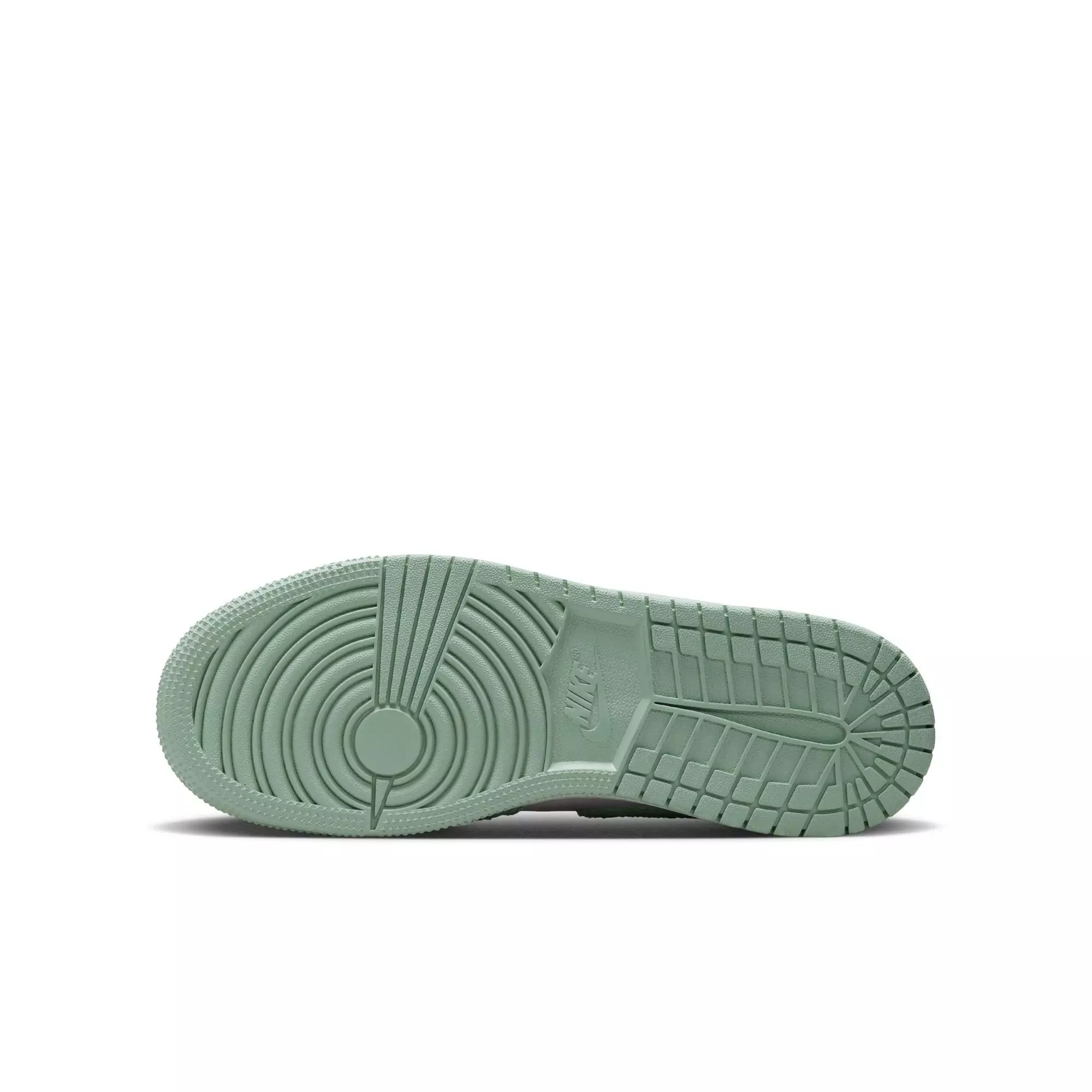 Jordan 1 Low SE "White/Seafoam/Sail" Grade School Boys' Shoe - WHITE/GREEN