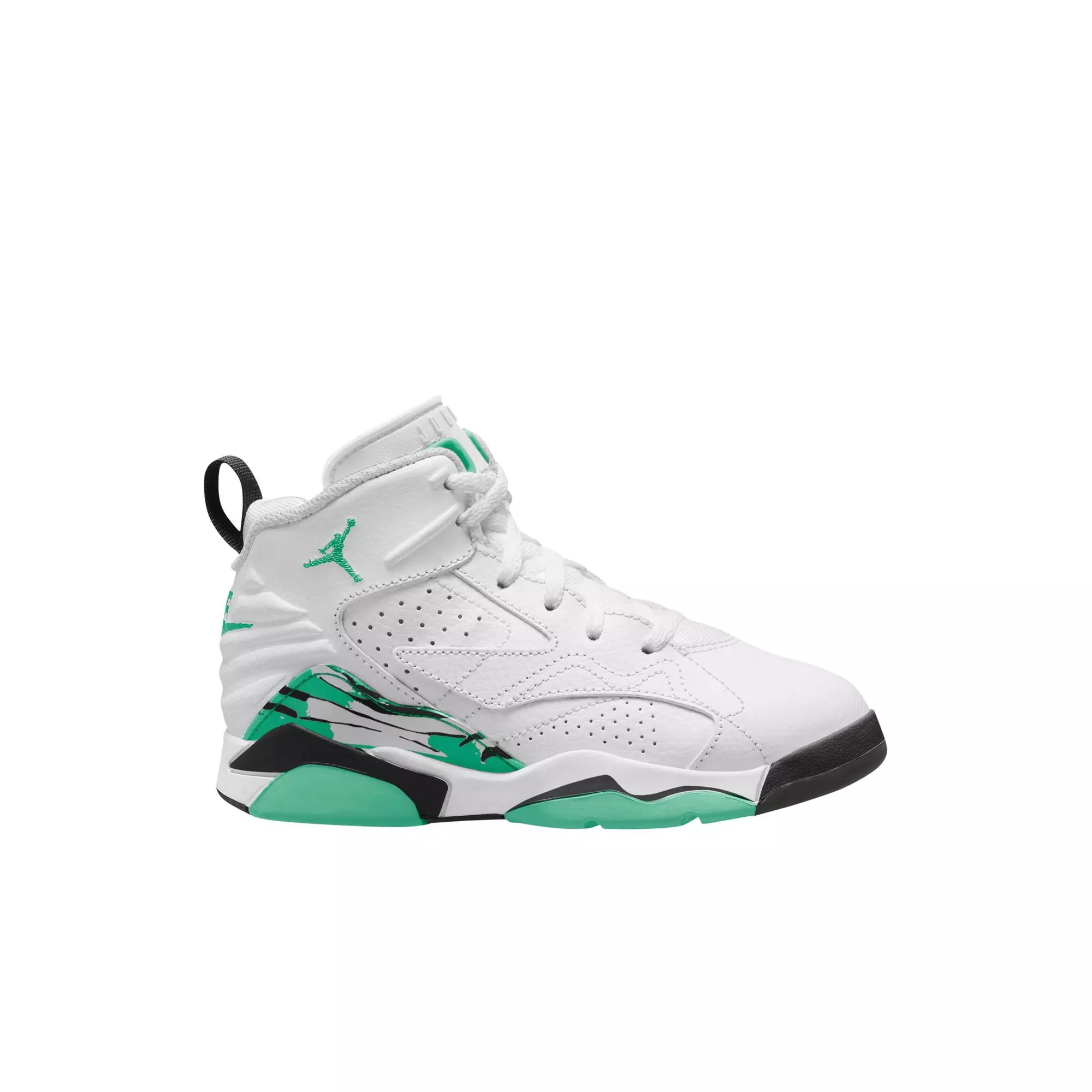 Jordan Jumpman MVP "White/Green Glow/Black" Preschool Boys' Shoe - WHITE/GREEN