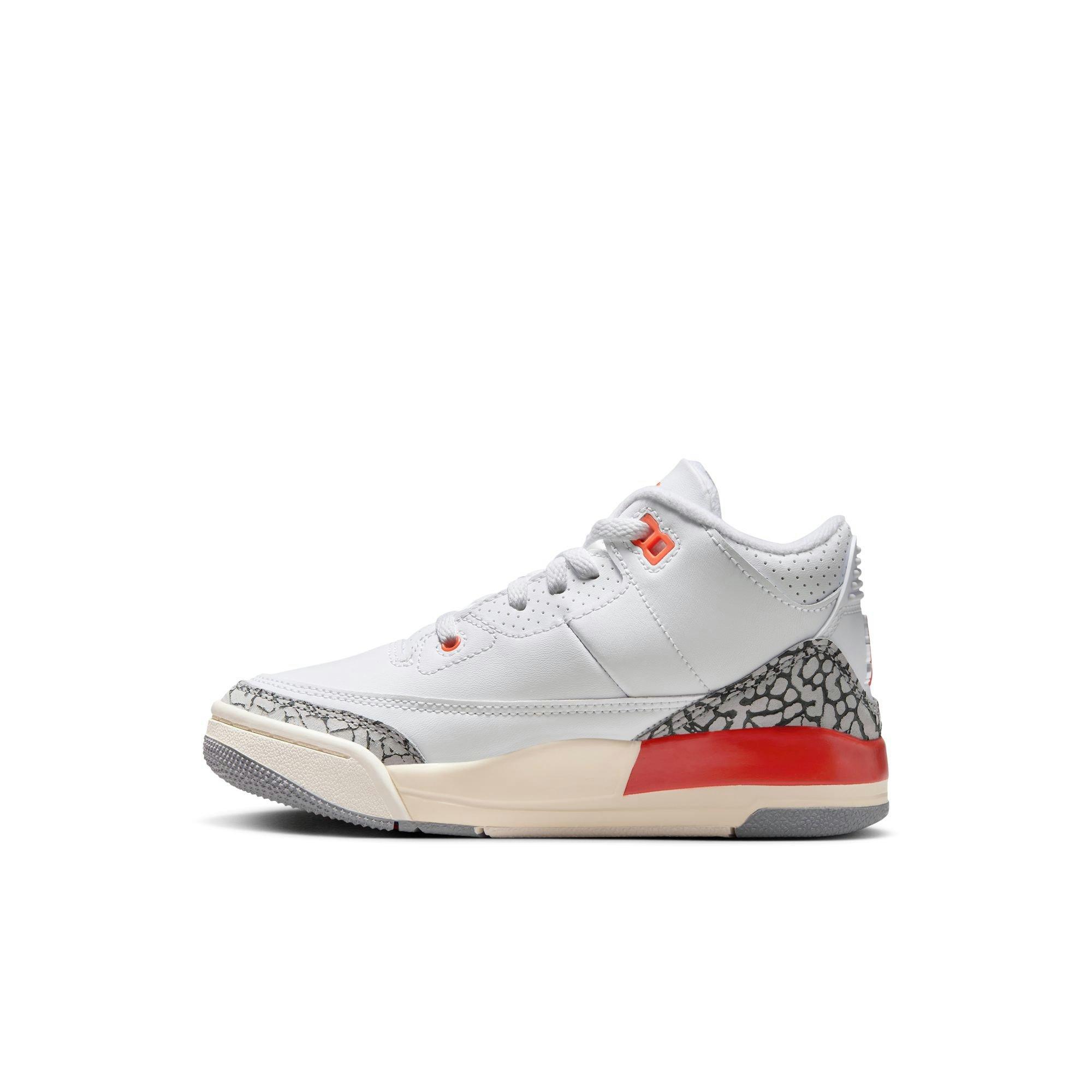 Jordan 3 Retro Preschool Girls' “Georgia Peach” Shoe