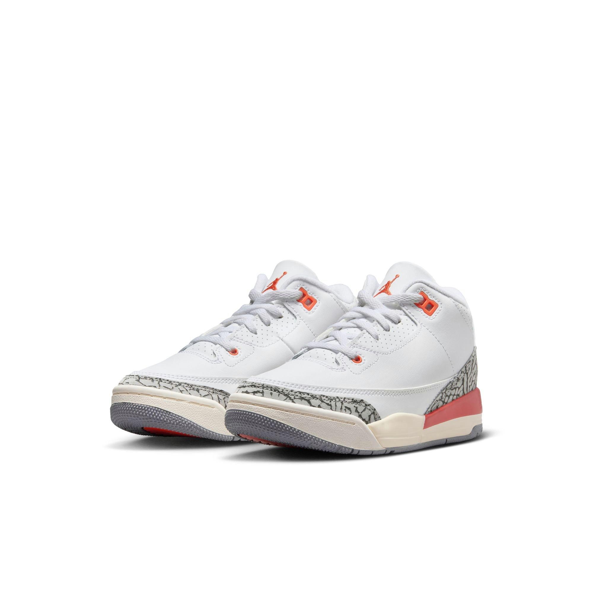 Jordan 3 Retro Preschool Girls' “Georgia Peach” Shoe