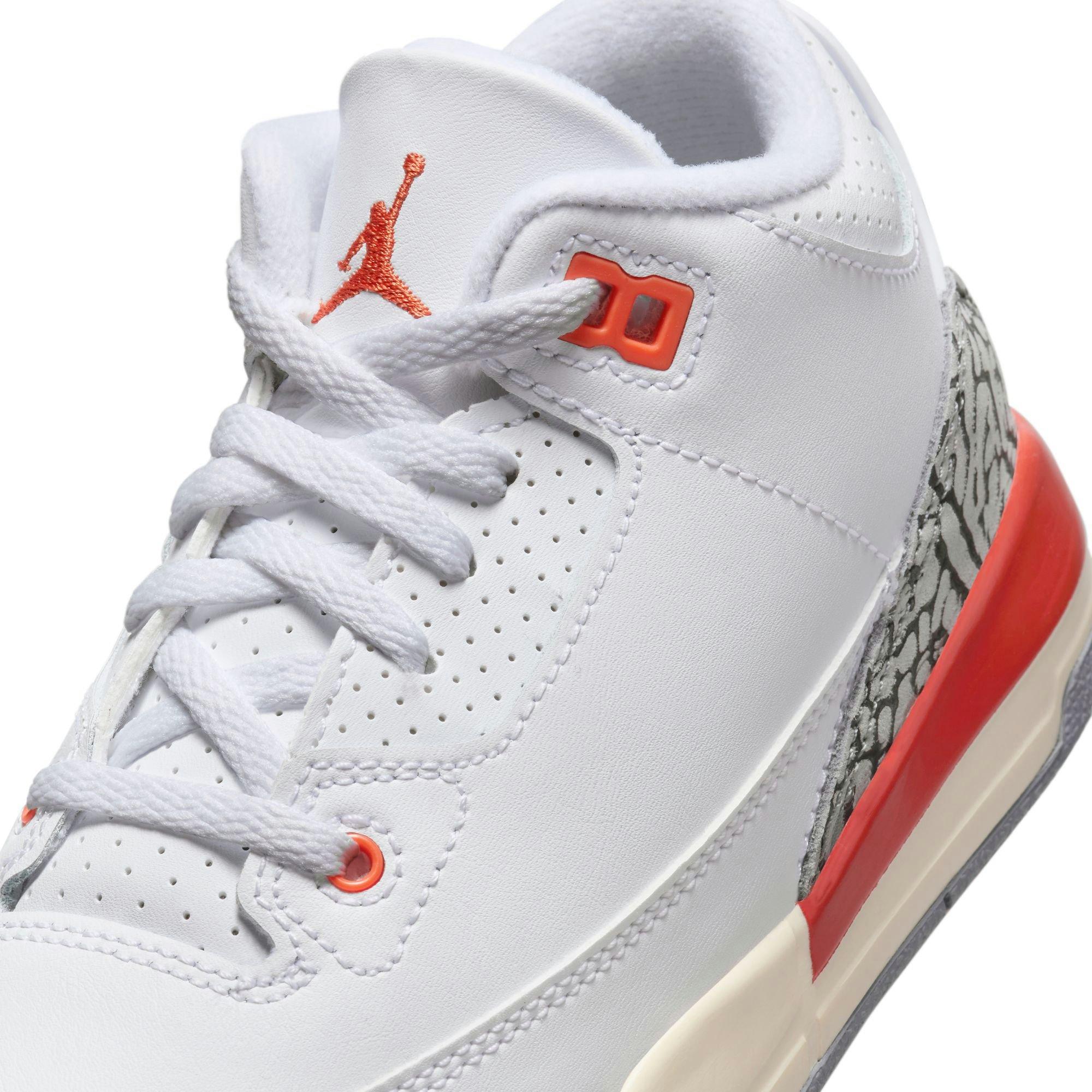 Jordan 3 Retro Preschool Girls' “Georgia Peach” Shoe