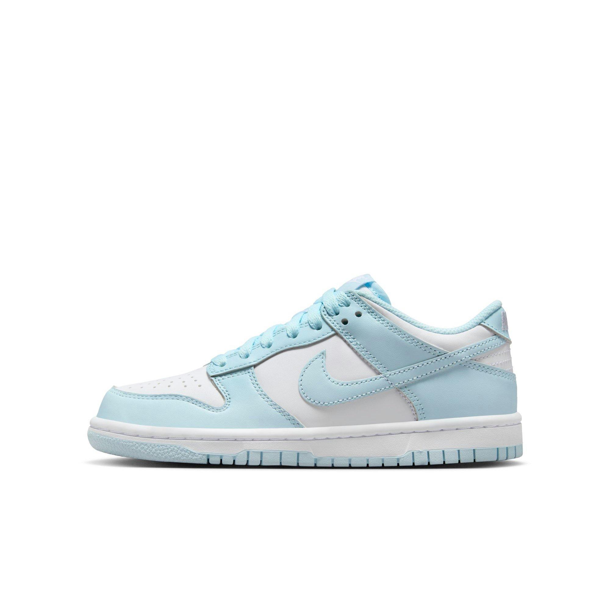 Nike Dunk Low "Glacier Blue" Grade School Kids' Shoe - BLUE/WHITE Thumbnail View 3