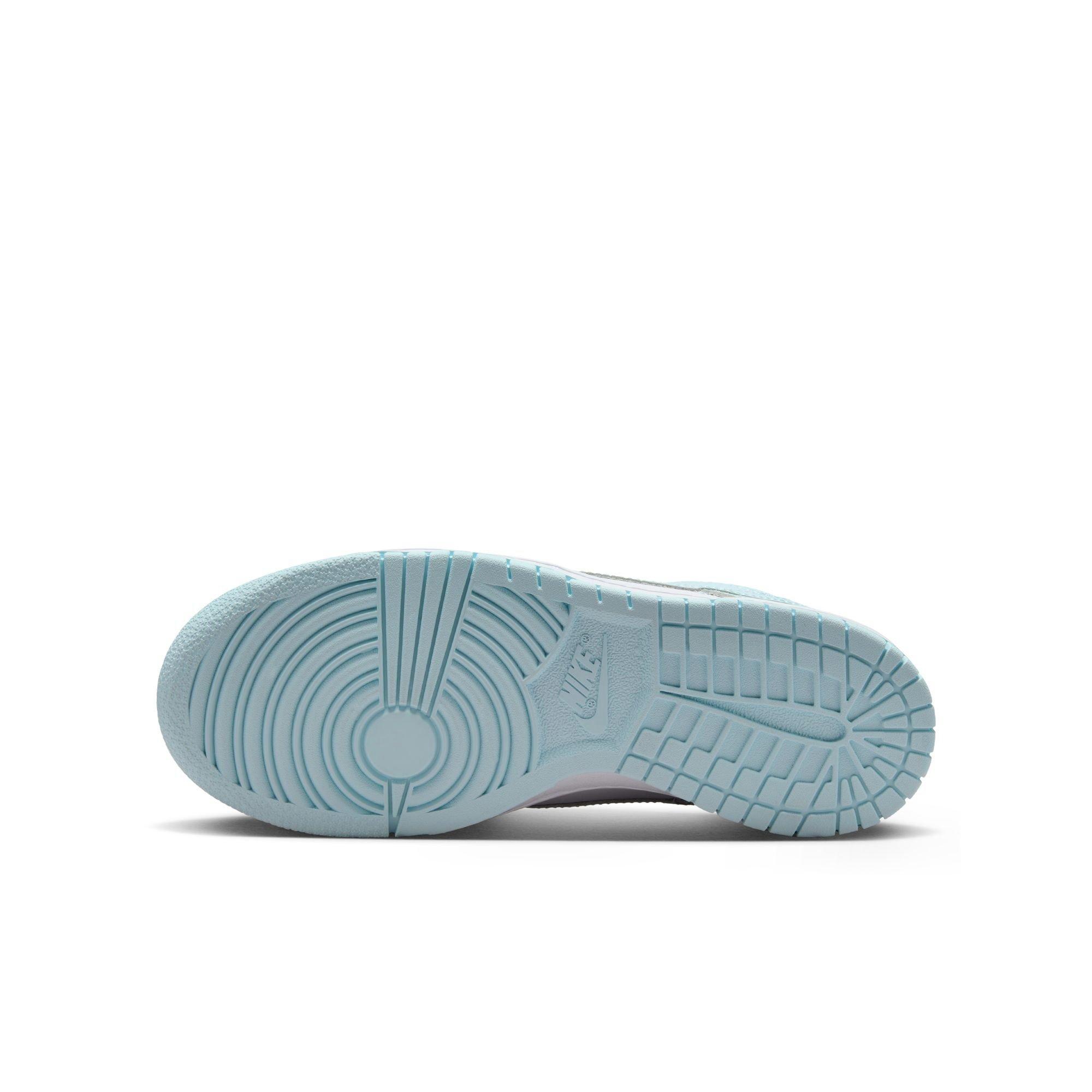 Nike Dunk Low "Glacier Blue" Grade School Kids' Shoe - BLUE/WHITE Thumbnail View 7