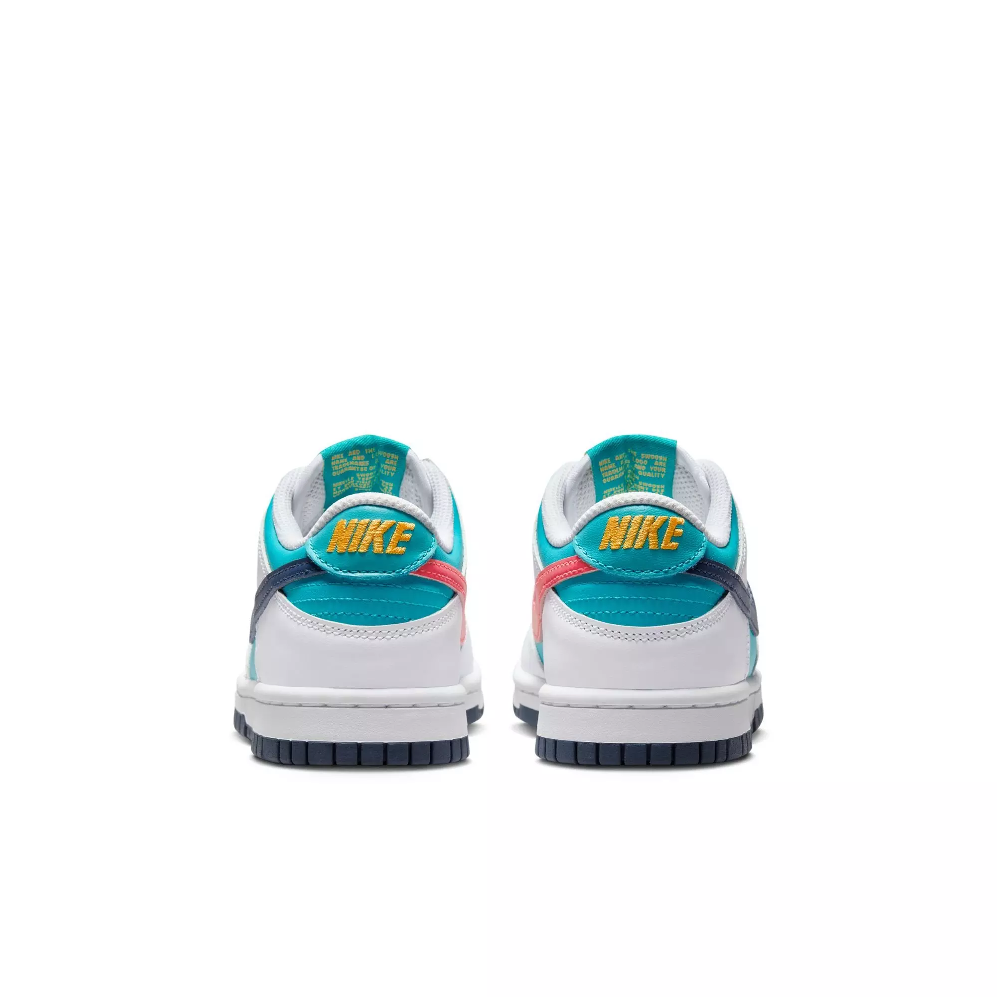 Nike Dunk Low "Dusty Cactus/Thunder Blue/White" Grade School Girls' Shoe - BLUE/WHITE
