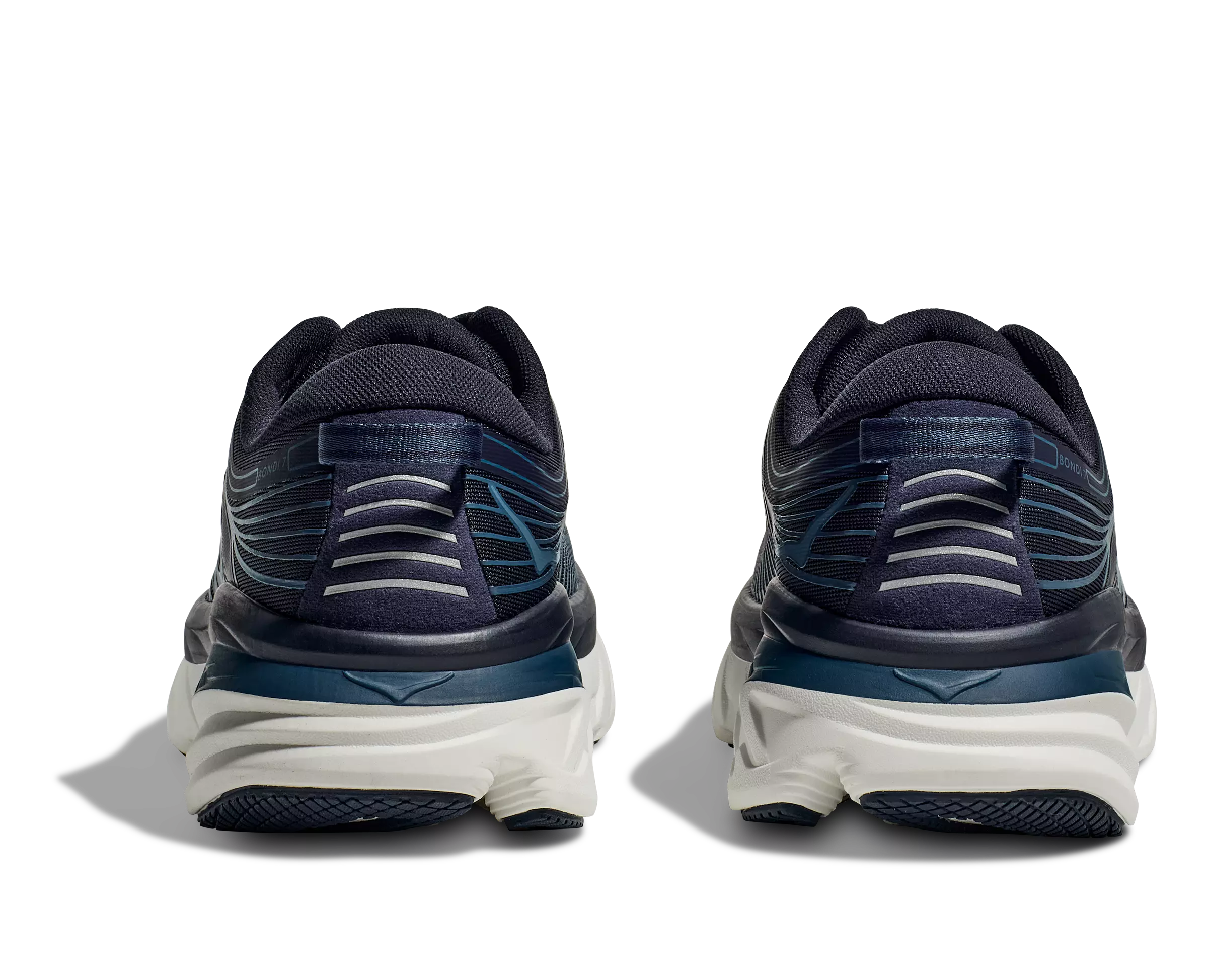 Hoka Bondi 7 "Outer Space/White" Men's Running Shoe - NAVY/WHITE