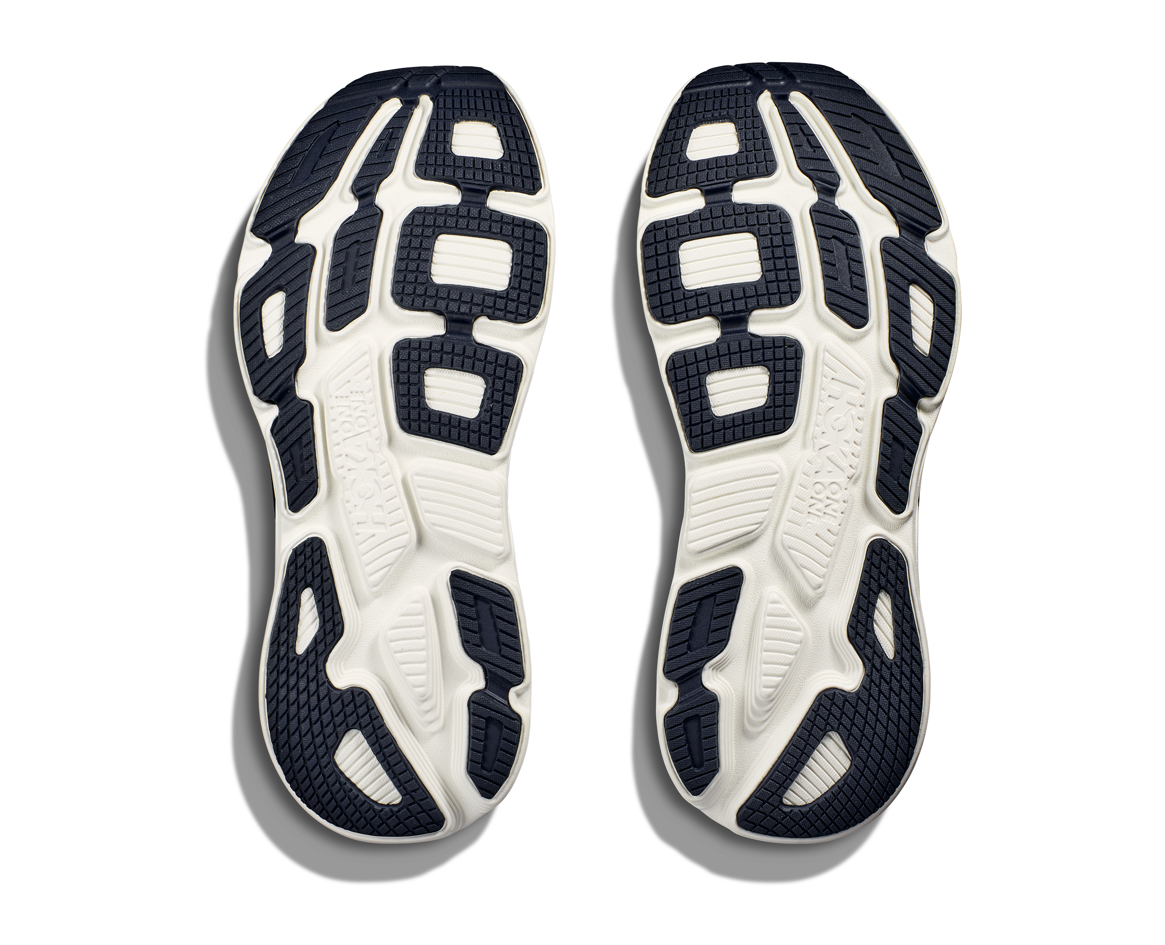 Hoka Bondi 7 "Outer Space/White" Men's Running Shoe - NAVY/WHITE Thumbnail View 4