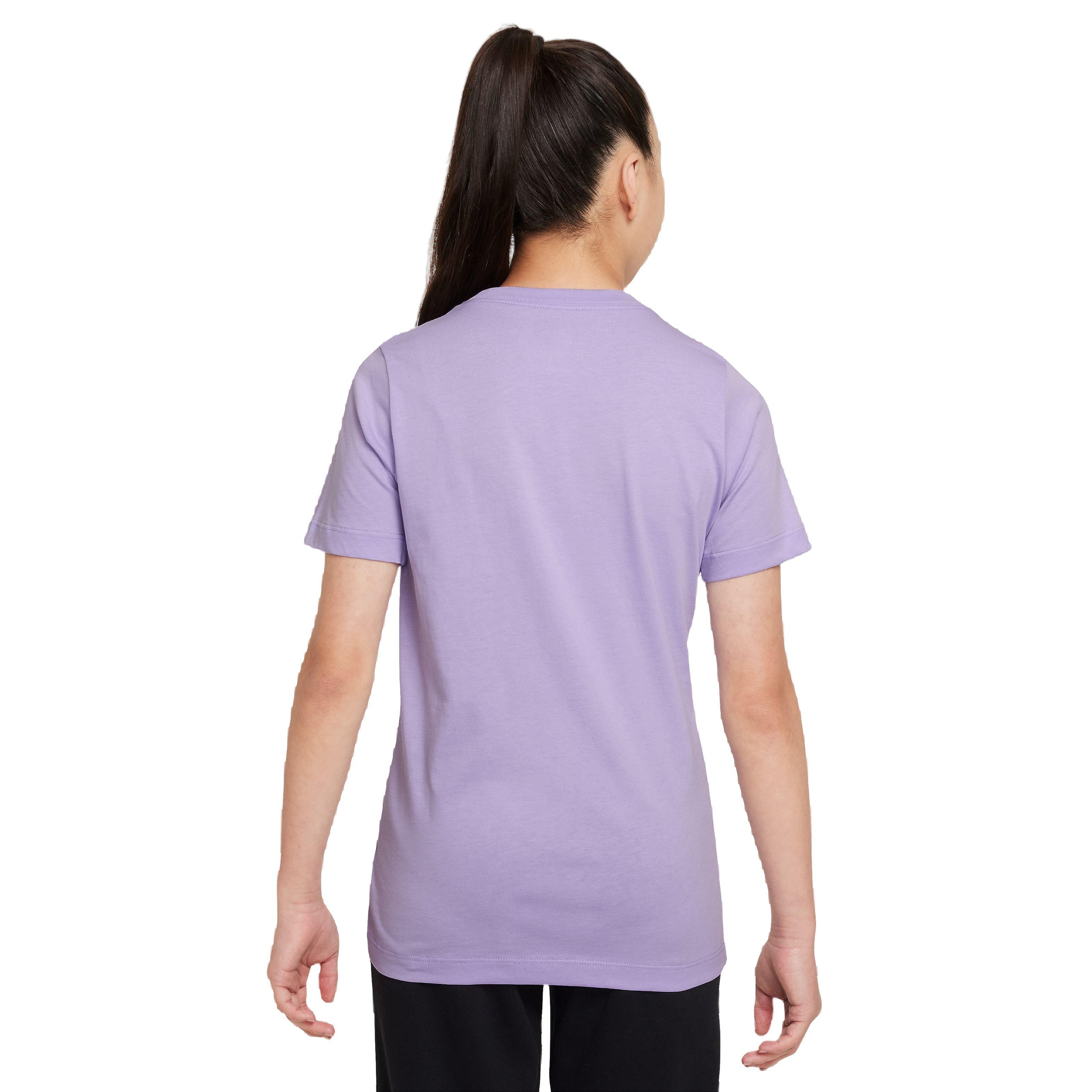Nike Big Girls' Sportswear Treat Your Sole Tee - PURPLE Thumbnail View 2