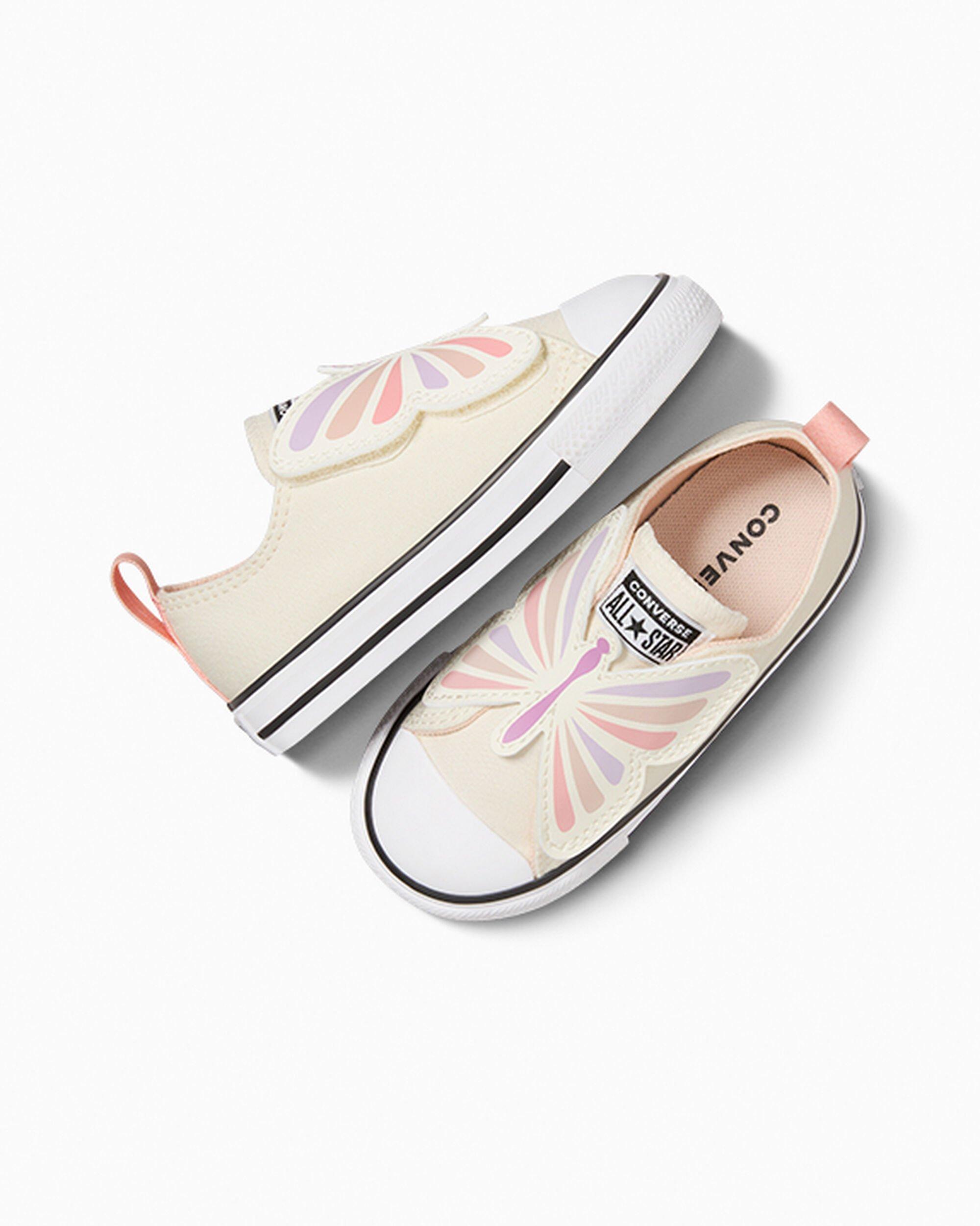 Converse Chuck Taylor All Star One Strap Toddler Girls' "Butterflies" Shoe