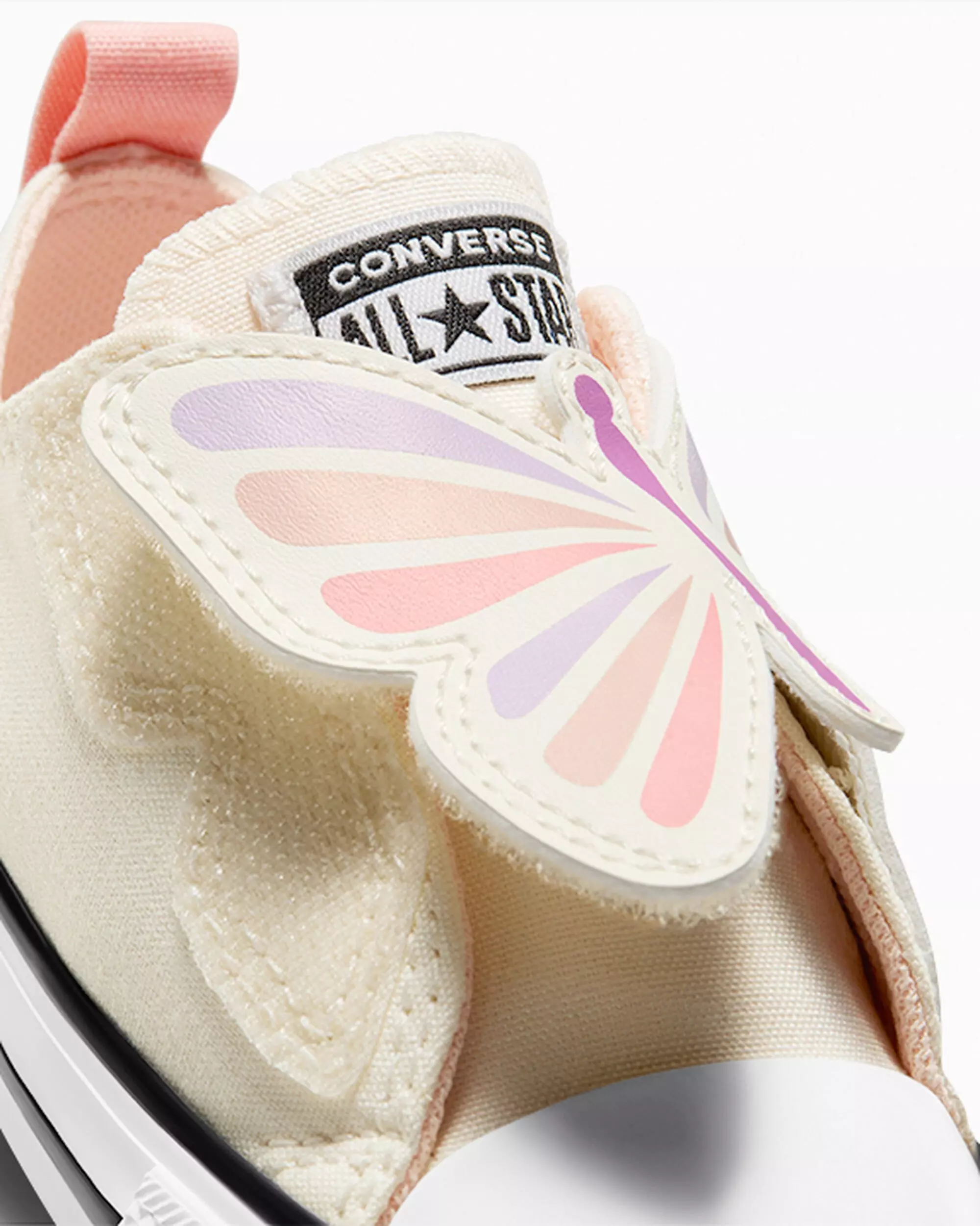 Converse Chuck Taylor All Star One Strap "Butterflies" Toddler Girls' Shoe - PEACH