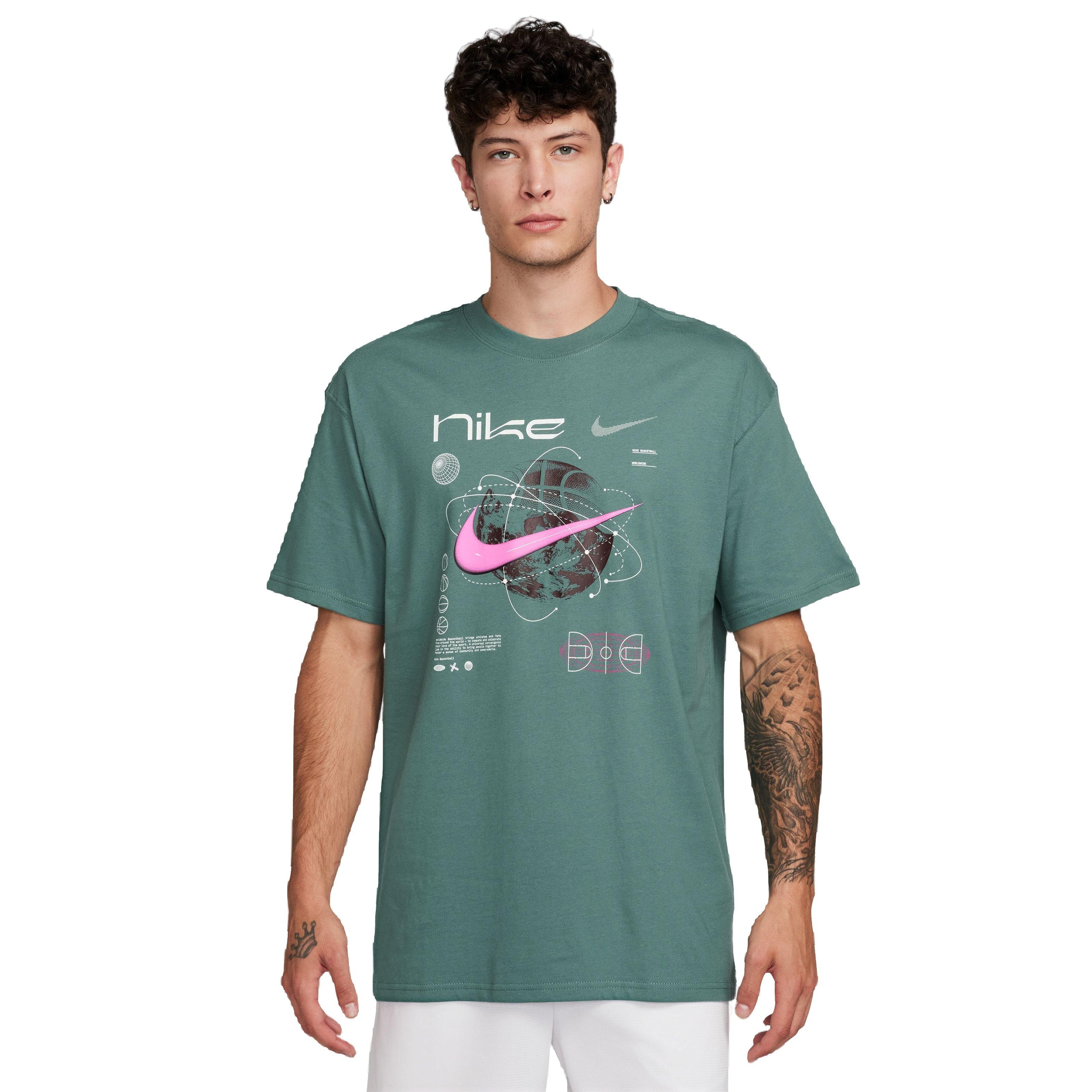 Nike Men's M90 Basketball Tee-Green - GREEN Thumbnail View 1