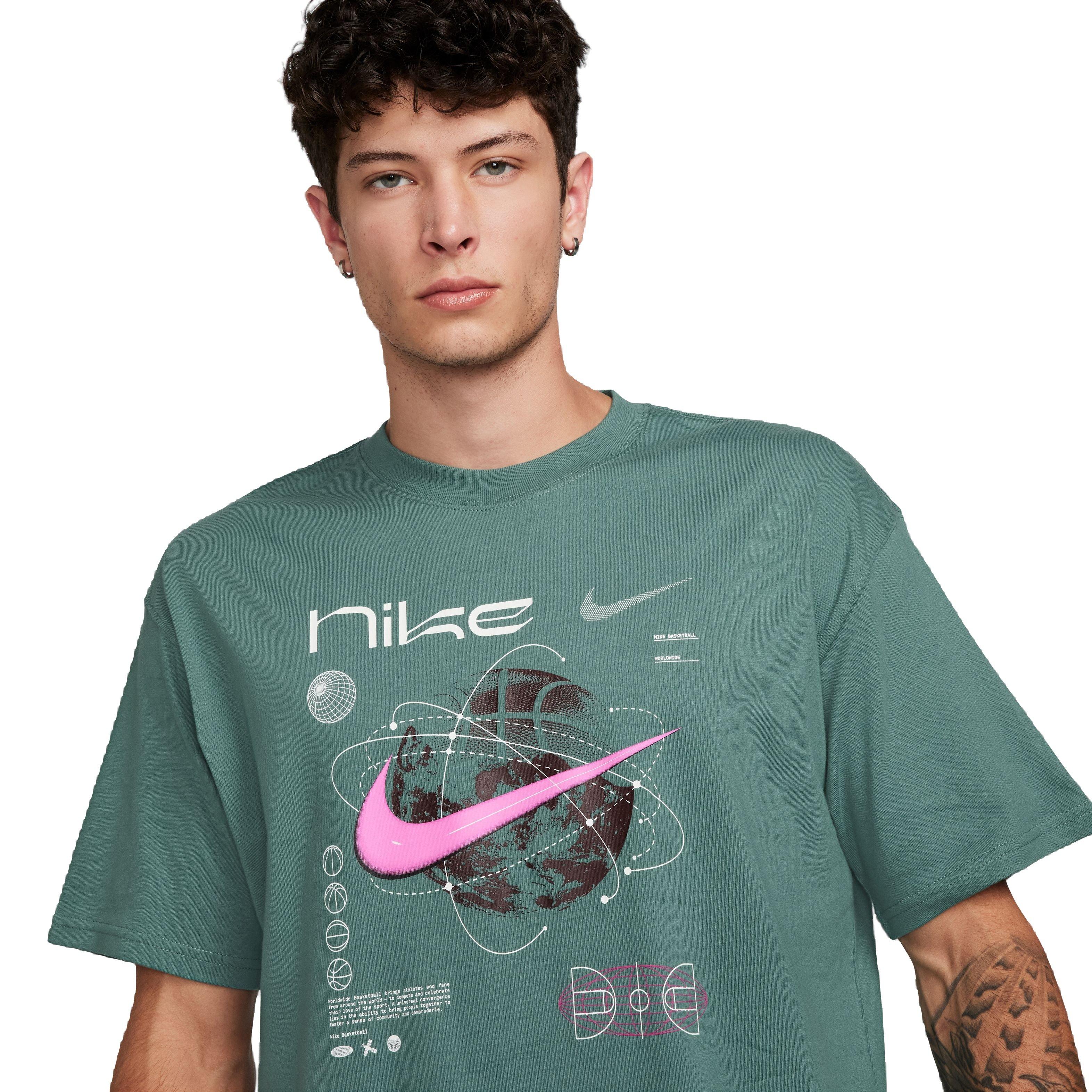 Nike Men's M90 Basketball Tee-Green - GREEN Thumbnail View 3