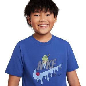 Nike Big Boys' Sportswear Sole Food Tee-Royal