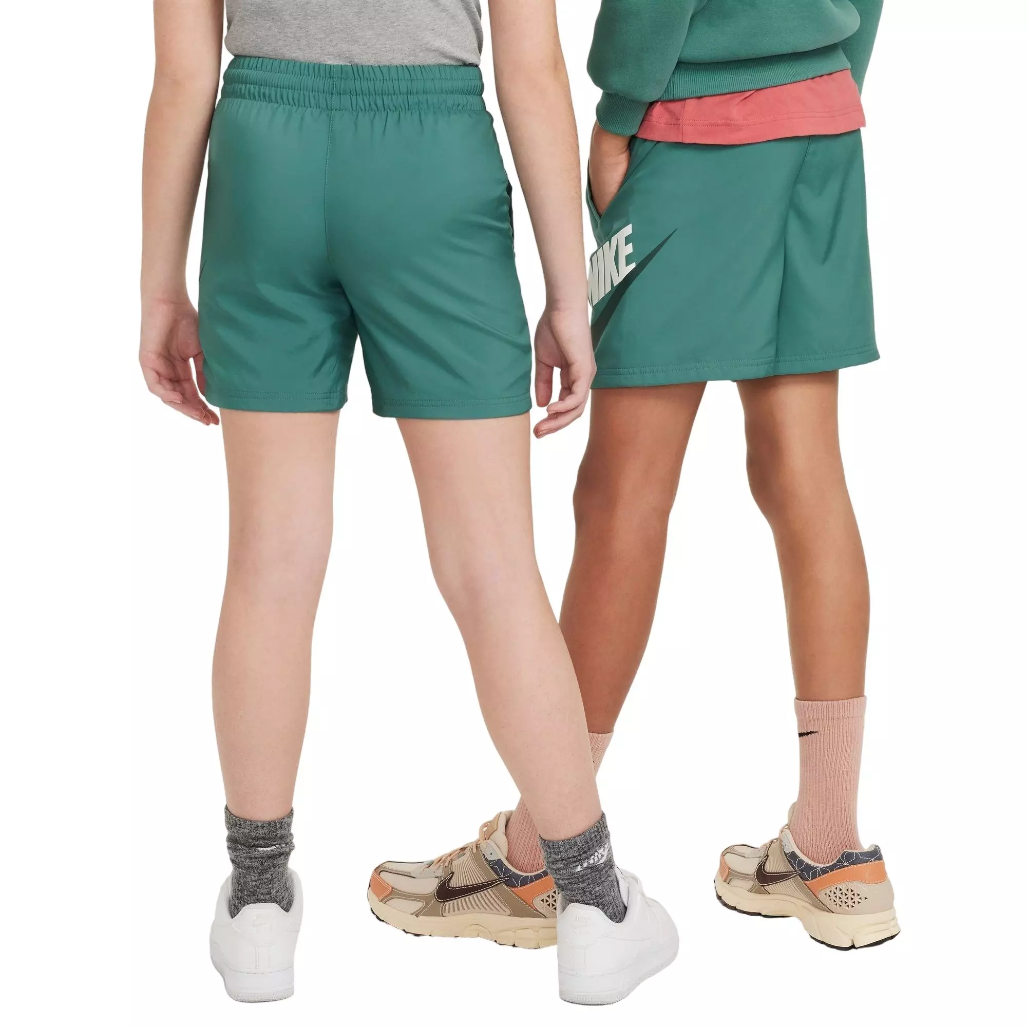 Nike Big Boys' Sportswear Woven Shorts-Green - GREEN