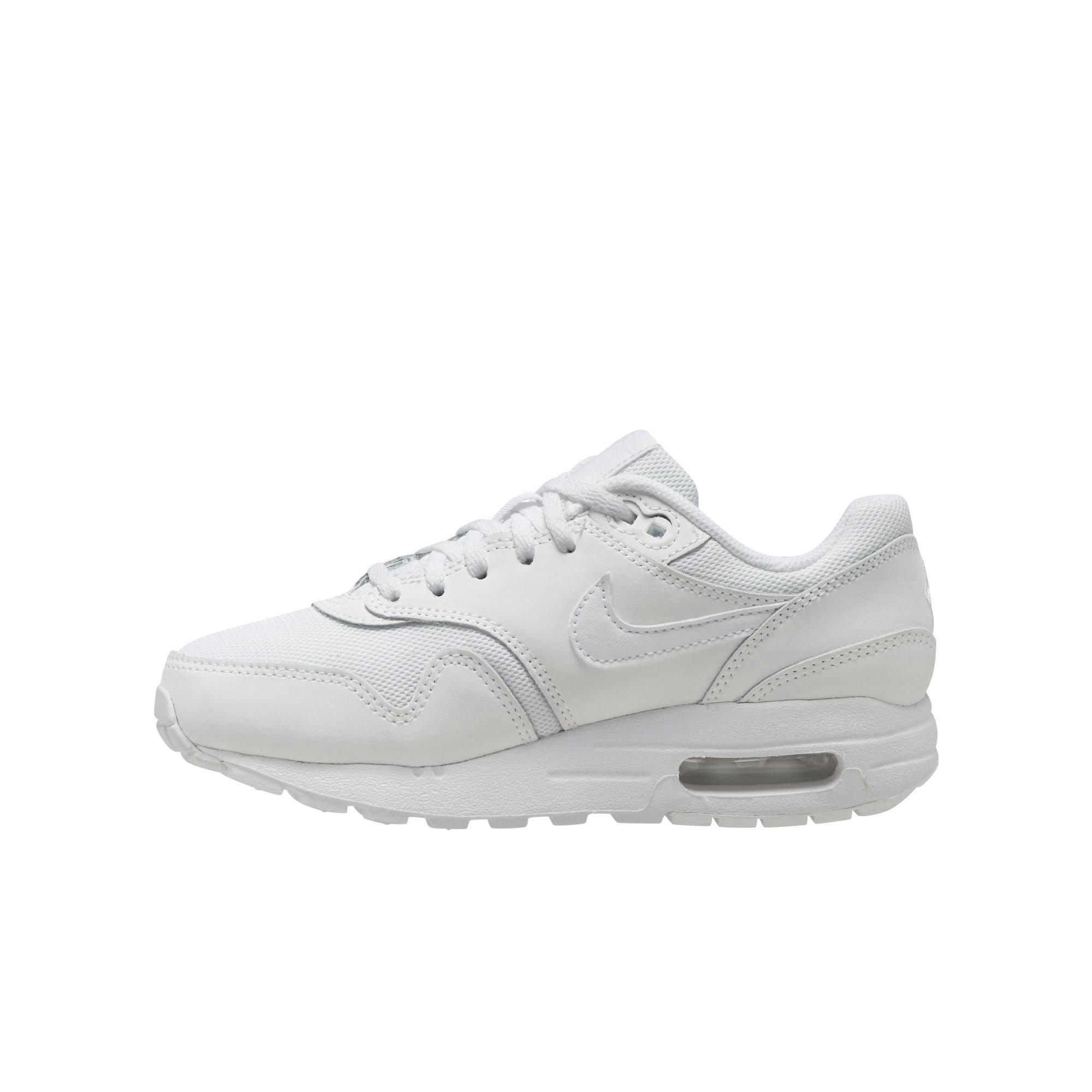 Nike Air Max 1 "White" Grade School Boys' Shoe - WHITE Thumbnail View 2