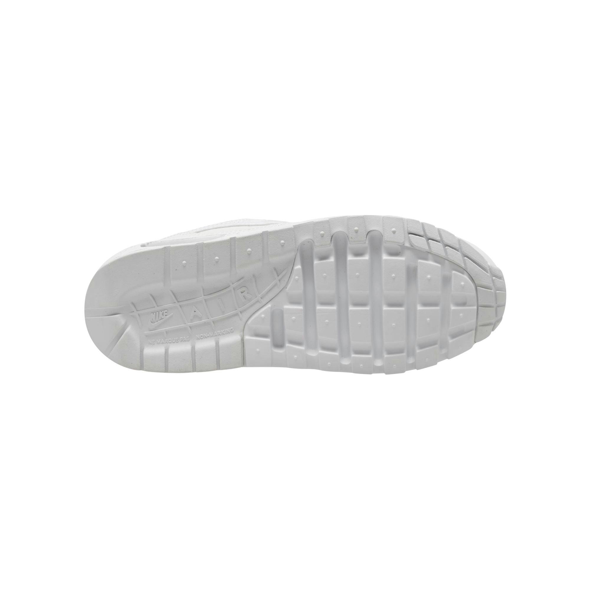 Nike Air Max 1 "White" Grade School Boys' Shoe - WHITE Thumbnail View 4