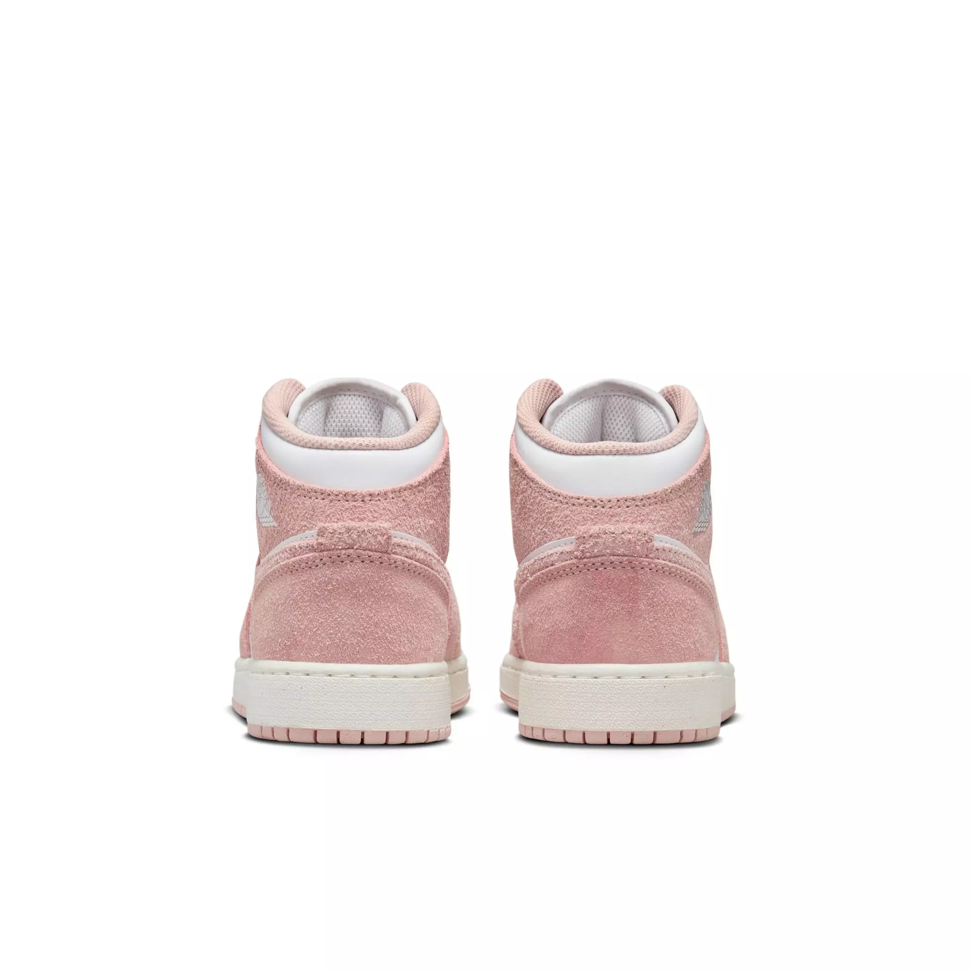 Jordan 1 Mid SE "White/Legend Pink Sail" Grade School Girls' Shoe - PINK/WHITE