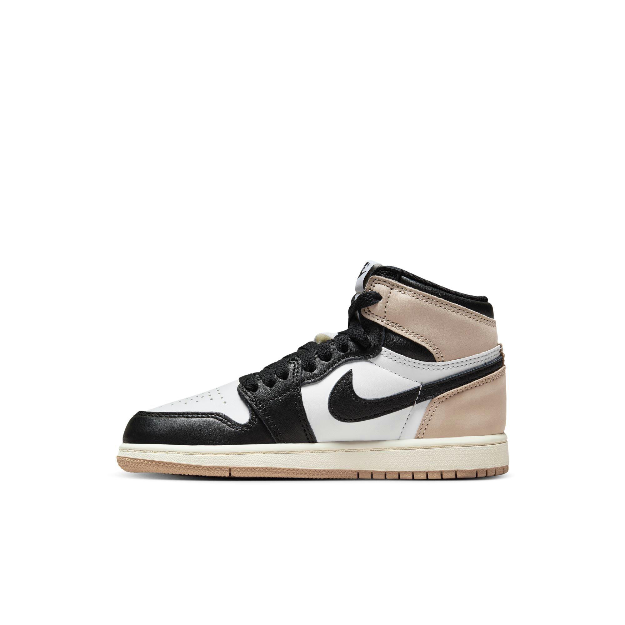 Jordan 1 Retro High OG Preschool Girls' Latte Shoe