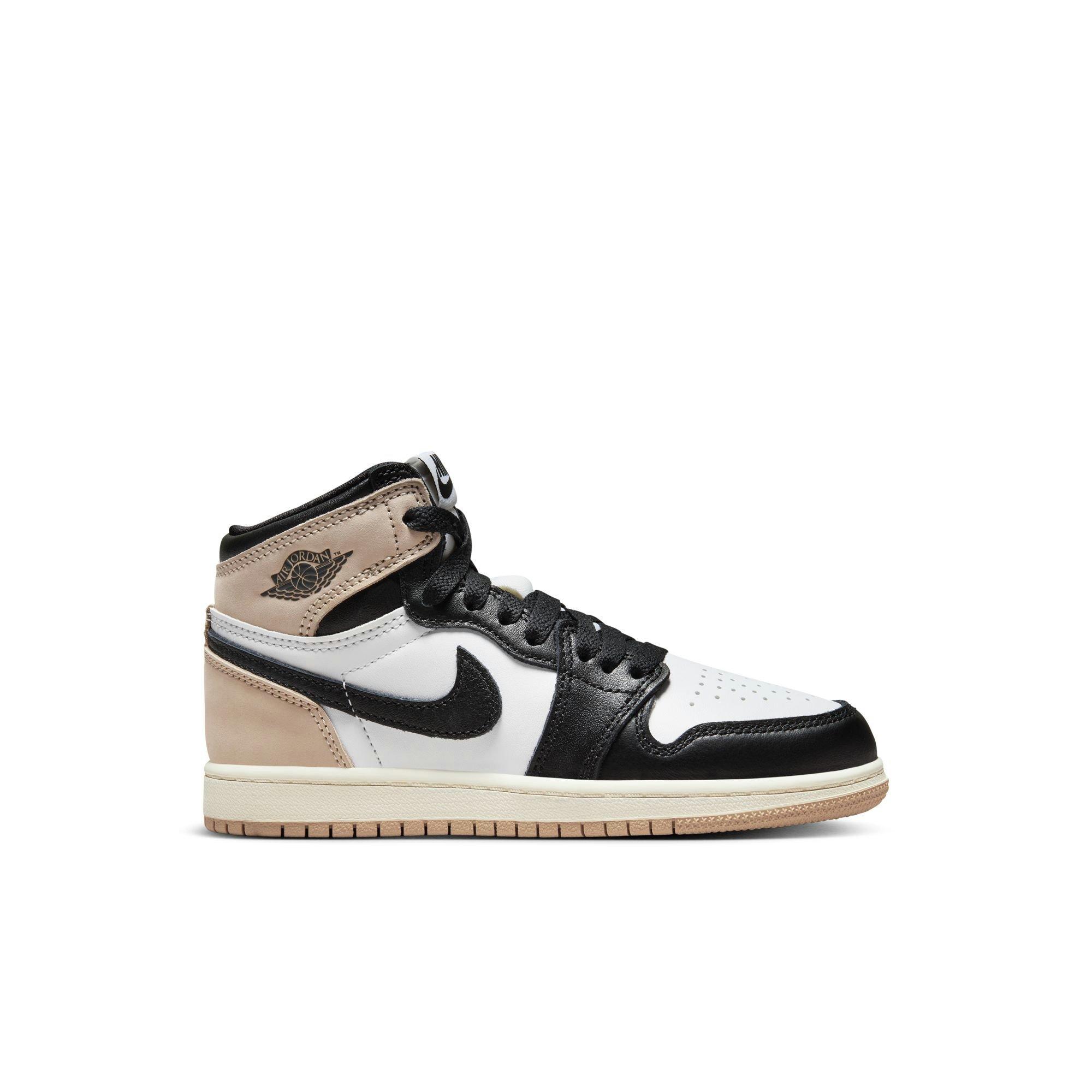 Jordan 1 Retro High OG Preschool Girls' Latte Shoe