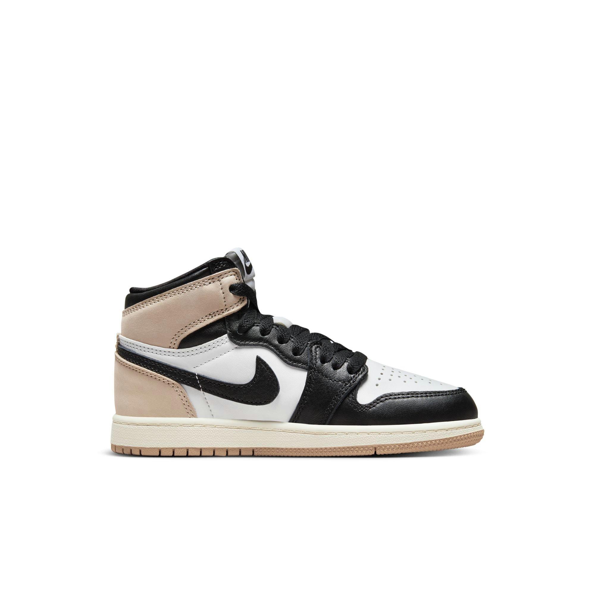 Jordan 1 Retro High OG Preschool Girls' Latte Shoe