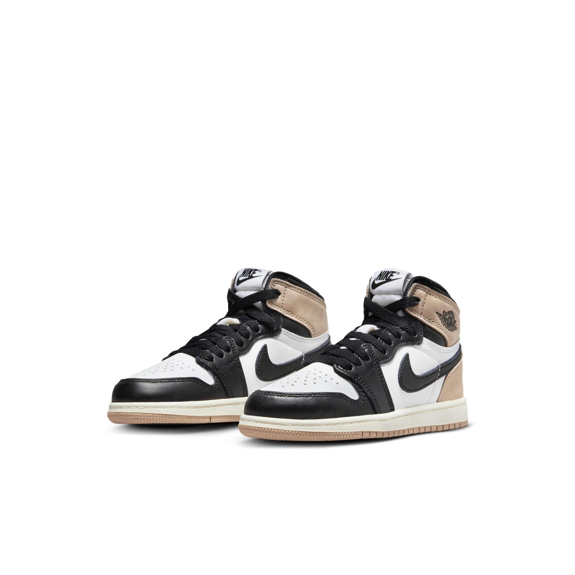 Jordan 1 Retro High OG Preschool Girls' Latte Shoe