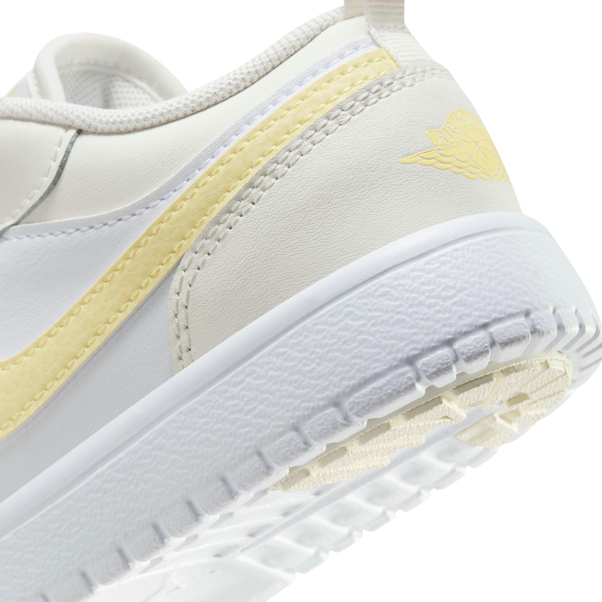 Jordan 1 Low Alt Preschool Girls' "Sail/Lt Laser Orange/White/Laser Fuchsia" Shoe