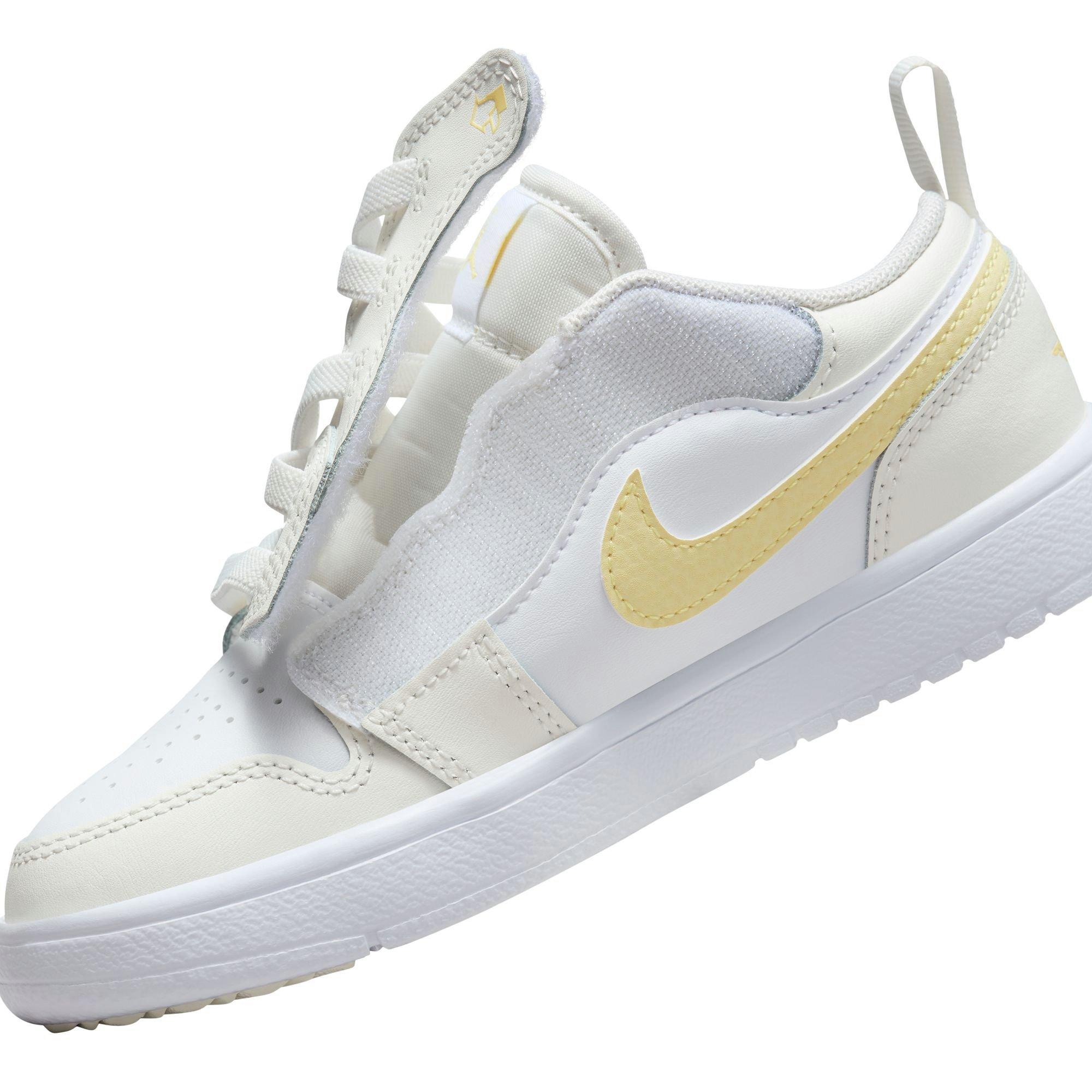 Jordan 1 Low Alt Preschool Girls' "Sail/Lt Laser Orange/White/Laser Fuchsia" Shoe