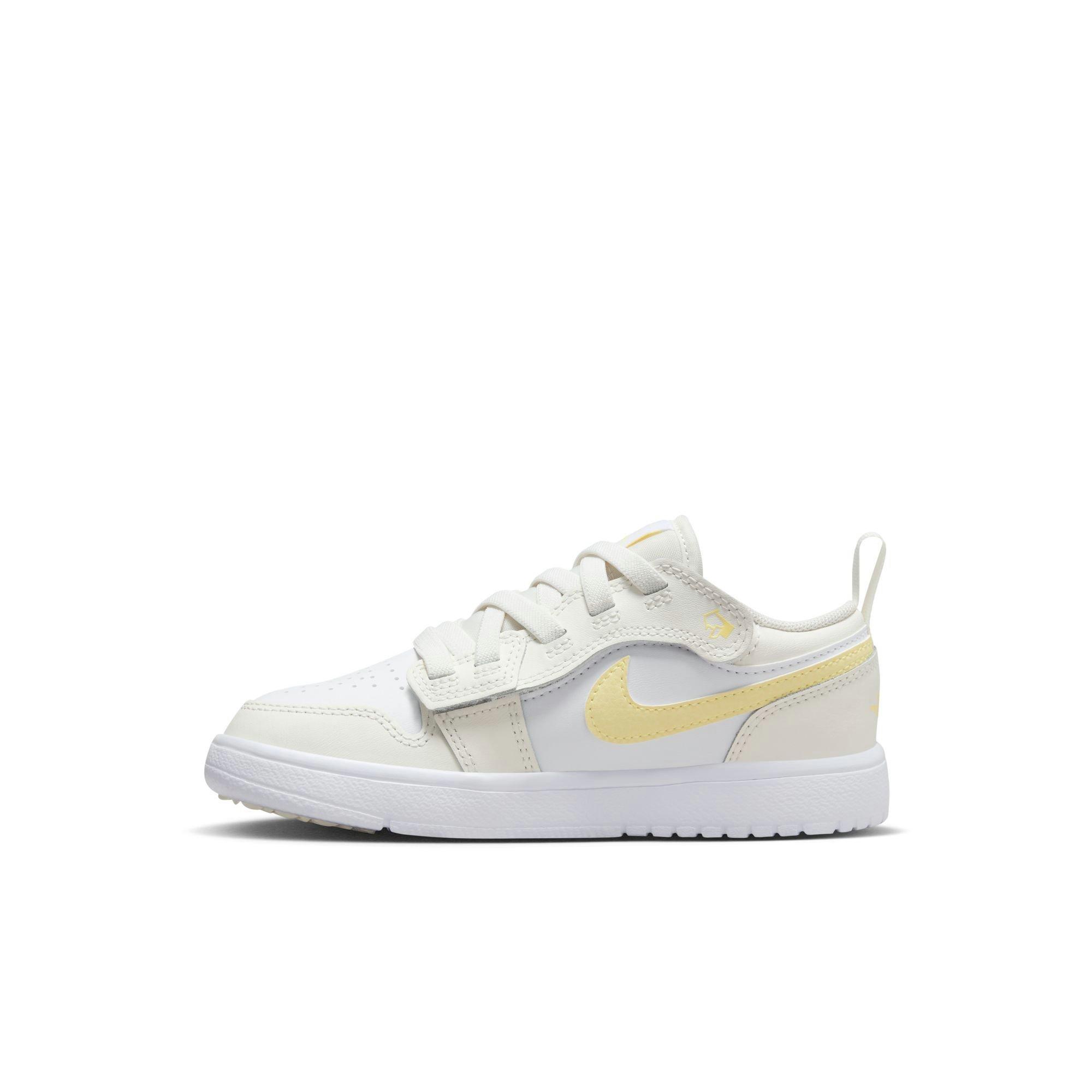 Jordan 1 Low Alt Preschool Girls' "Sail/Lt Laser Orange/White/Laser Fuchsia" Shoe