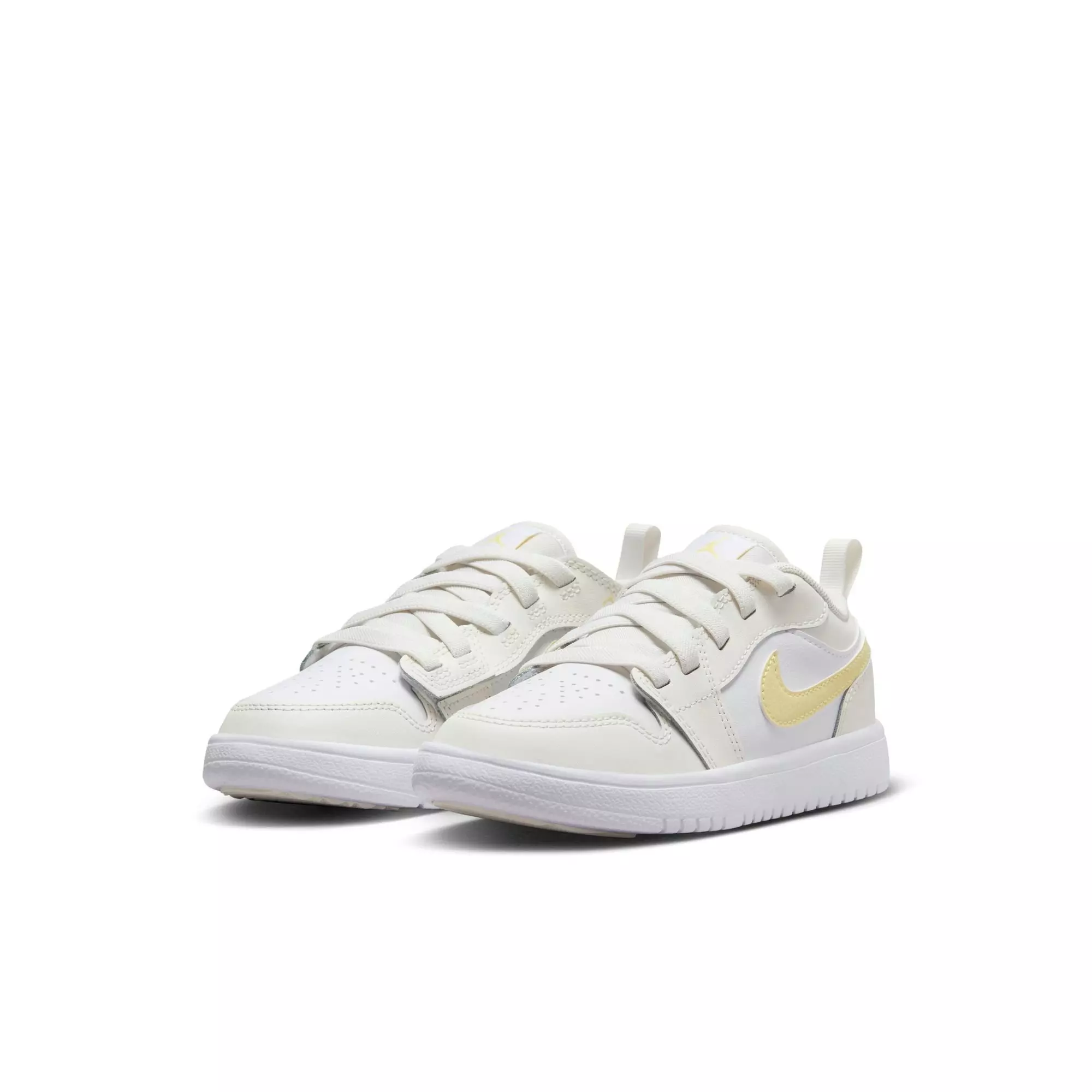 Jordan 1 Low Alt "Sail/Lt Laser Orange/White/Laser Fuchsia" Preschool Girls' Shoe - WHITE/YELLOW