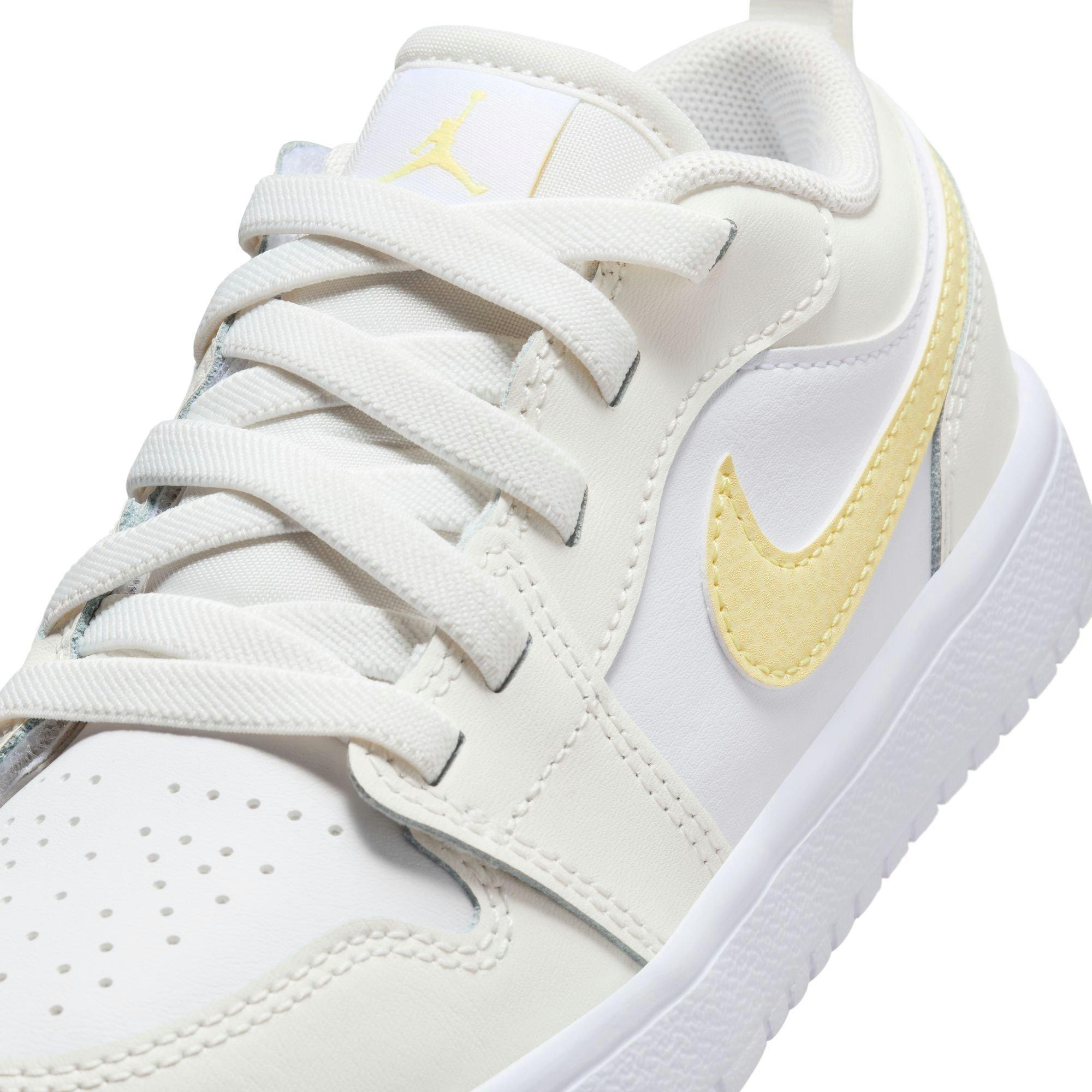 Jordan 1 Low Alt Preschool Girls' "Sail/Lt Laser Orange/White/Laser Fuchsia" Shoe