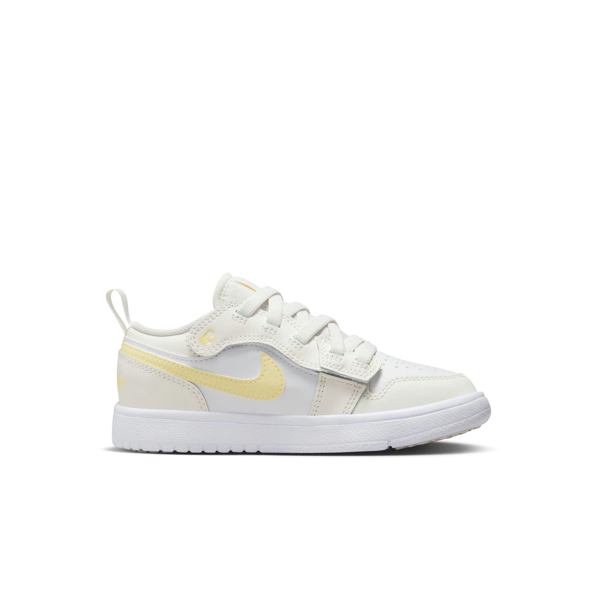 Jordan 1 Low Alt Preschool Girls' "Sail/Lt Laser Orange/White/Laser Fuchsia" Shoe