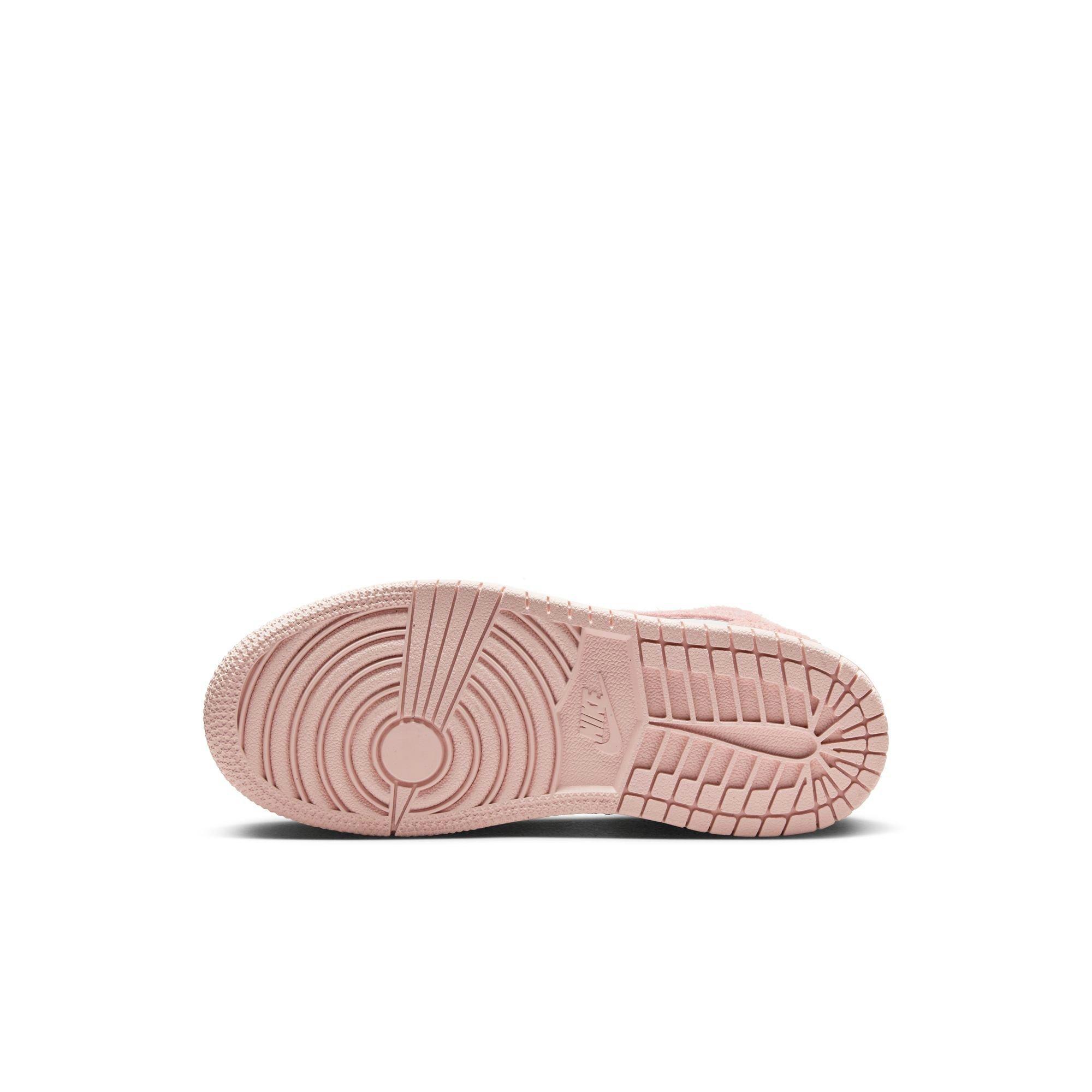 Jordan 1 Mid SE Preschool Girls' "White/Legend Pink/Sail" Shoe