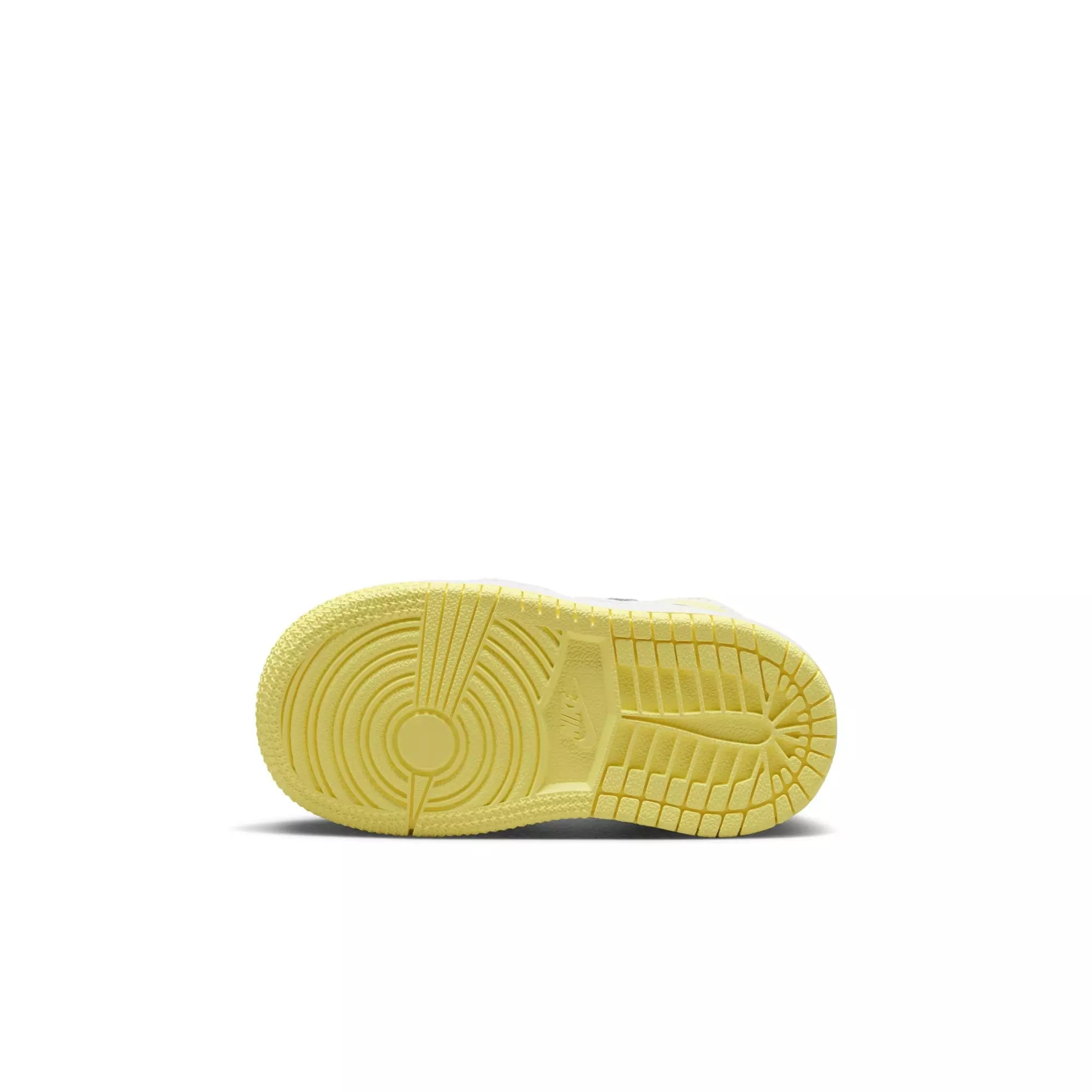 Jordan 1 Mid "Sail/Lt Laser Orange/White" Toddler Girls' Shoe - WHITE/YELLOW