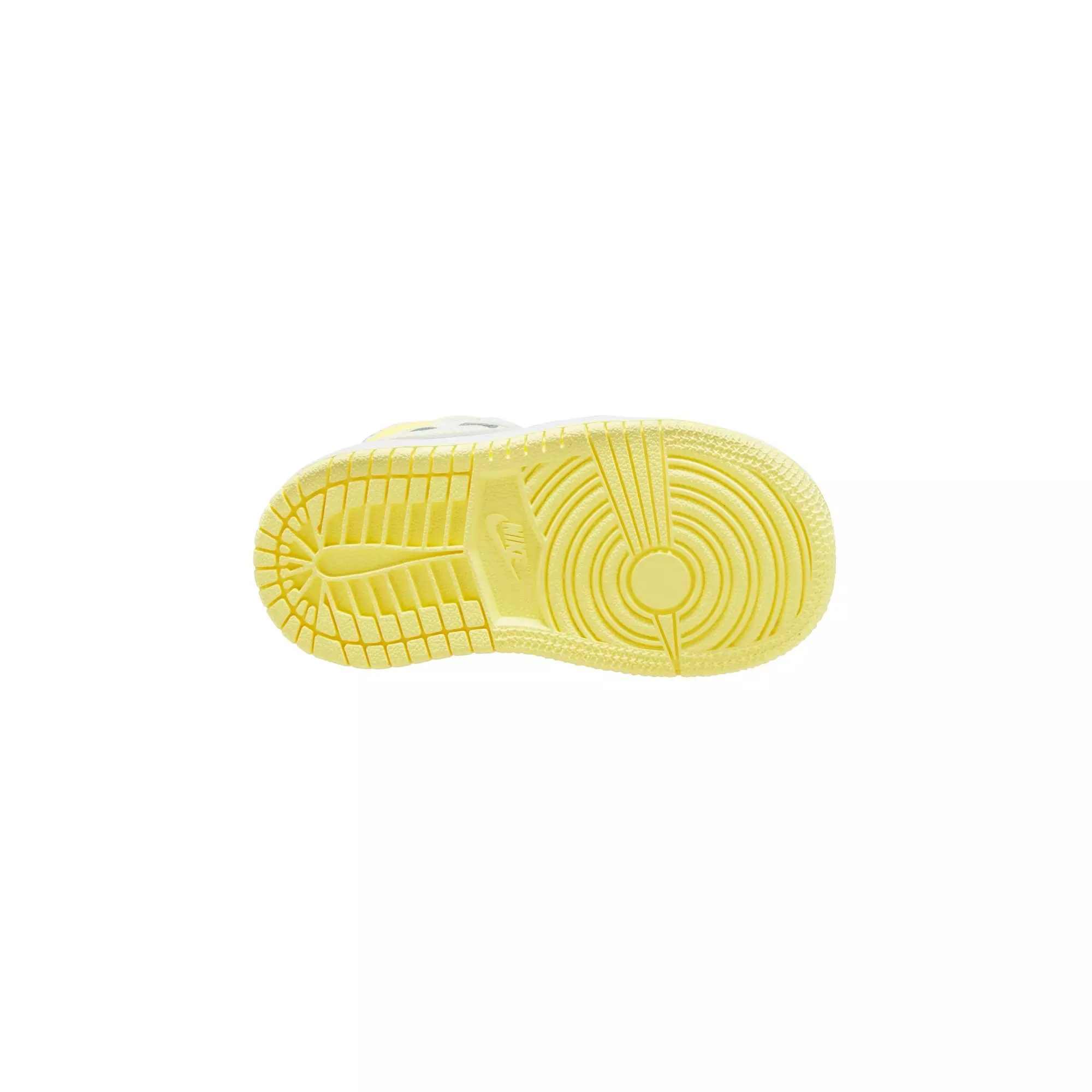 Jordan 1 Mid "Sail/Lt Laser Orange/White" Toddler Girls' Shoe - WHITE/YELLOW