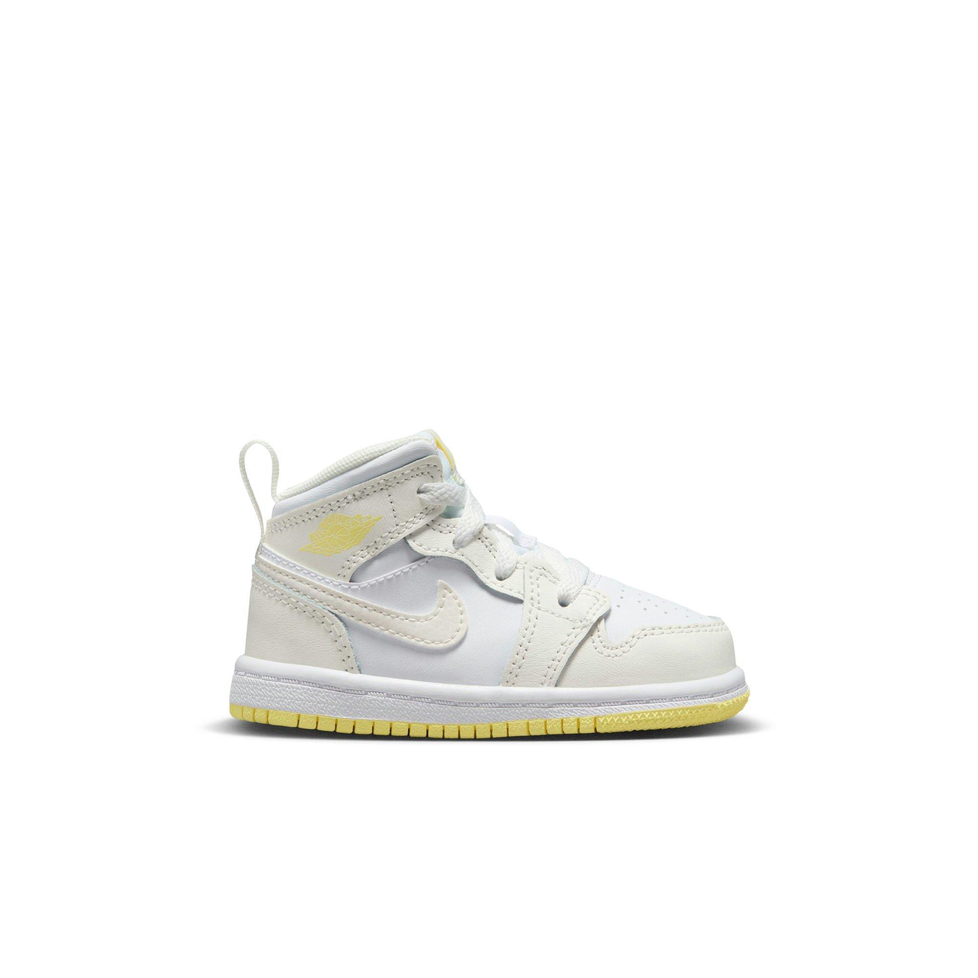 Jordan 1 Mid "Cobalt Bliss/White/Neutral Grey" Toddler Girls' Shoe