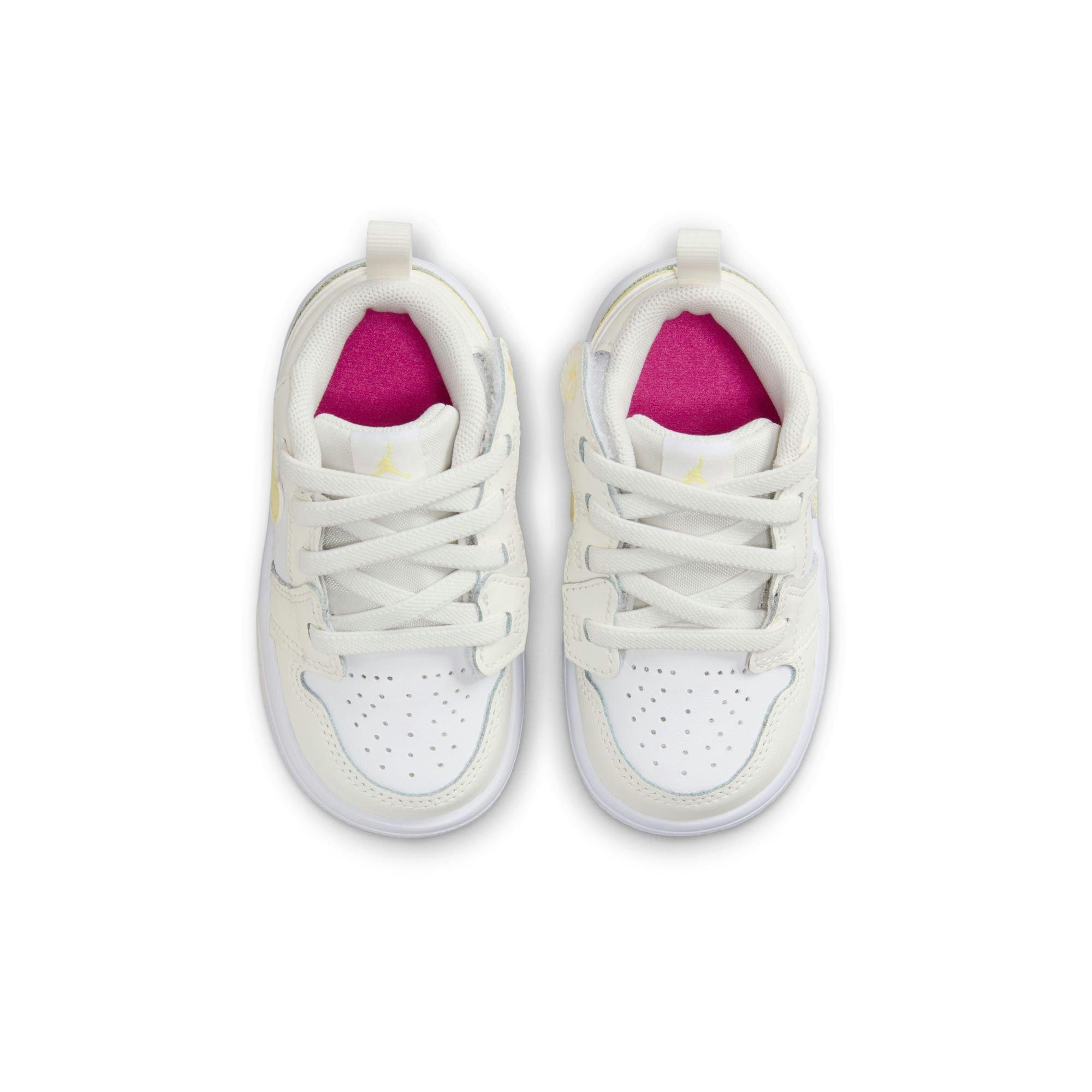 Jordan 1 Low Alt Toddler Girls' Sail/Laser Orange/White/Laser Fuchsia Shoe